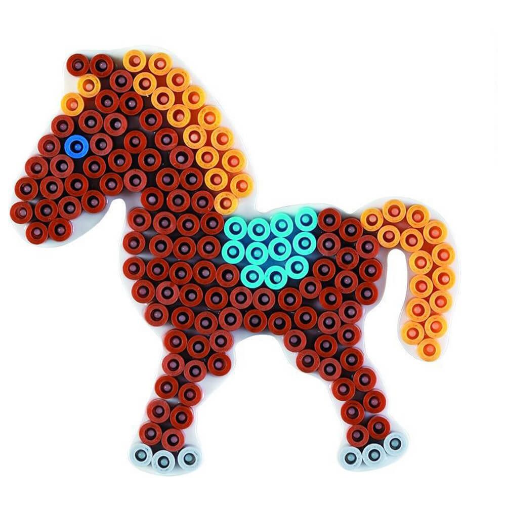 Hama Perlen Bügelperlen Hama Midi-Stiftplatte Pony, weiß