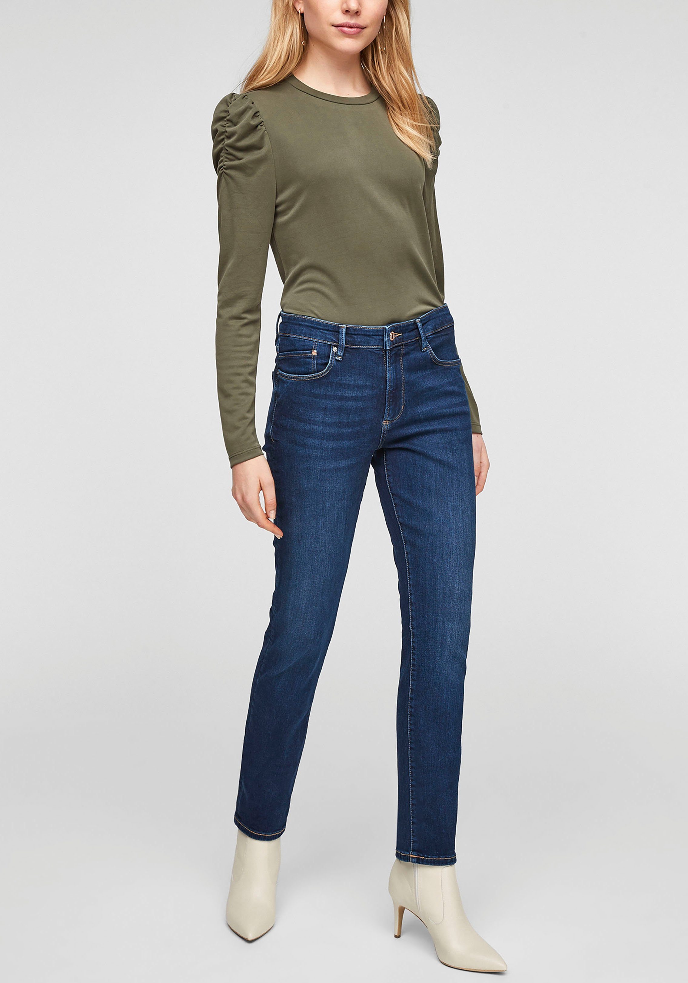 Form Betsy s.Oliver 5-Pocket Slim-fit-Jeans Basic dark-blue in