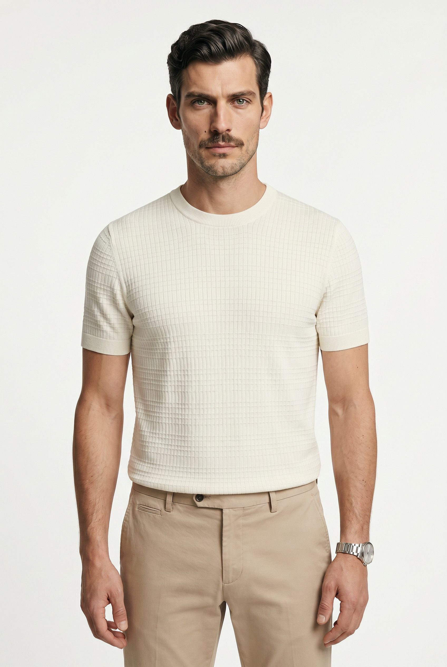 JOOP! Kurzarmpullover Elio Regular fit mit Rundhalsausschnitt