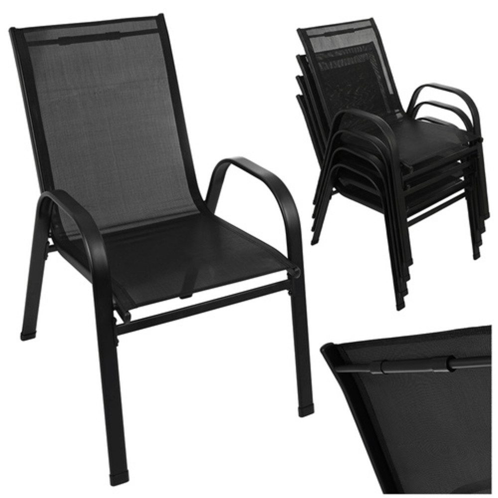 Gardlov Gartenstuhl Gartenstuhlset 4 Stühle (Spar-Set, 4 St), Spezielle Schutzkappen an den Beinen verhindern Kratzer