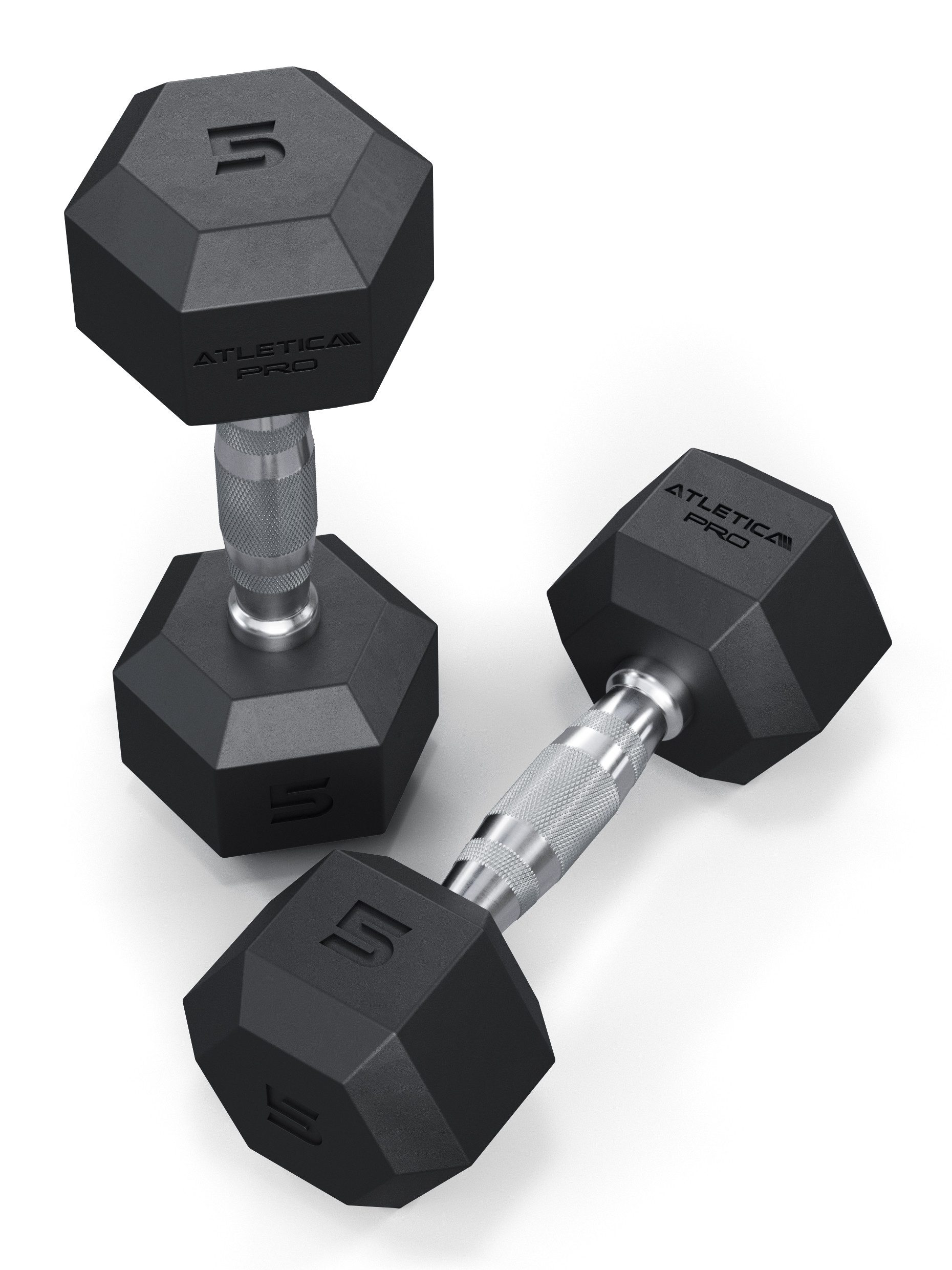 ATLETICA Kurzhantel Hexagon Hanteln PRO, 2.5 - 50kg, Paarweise