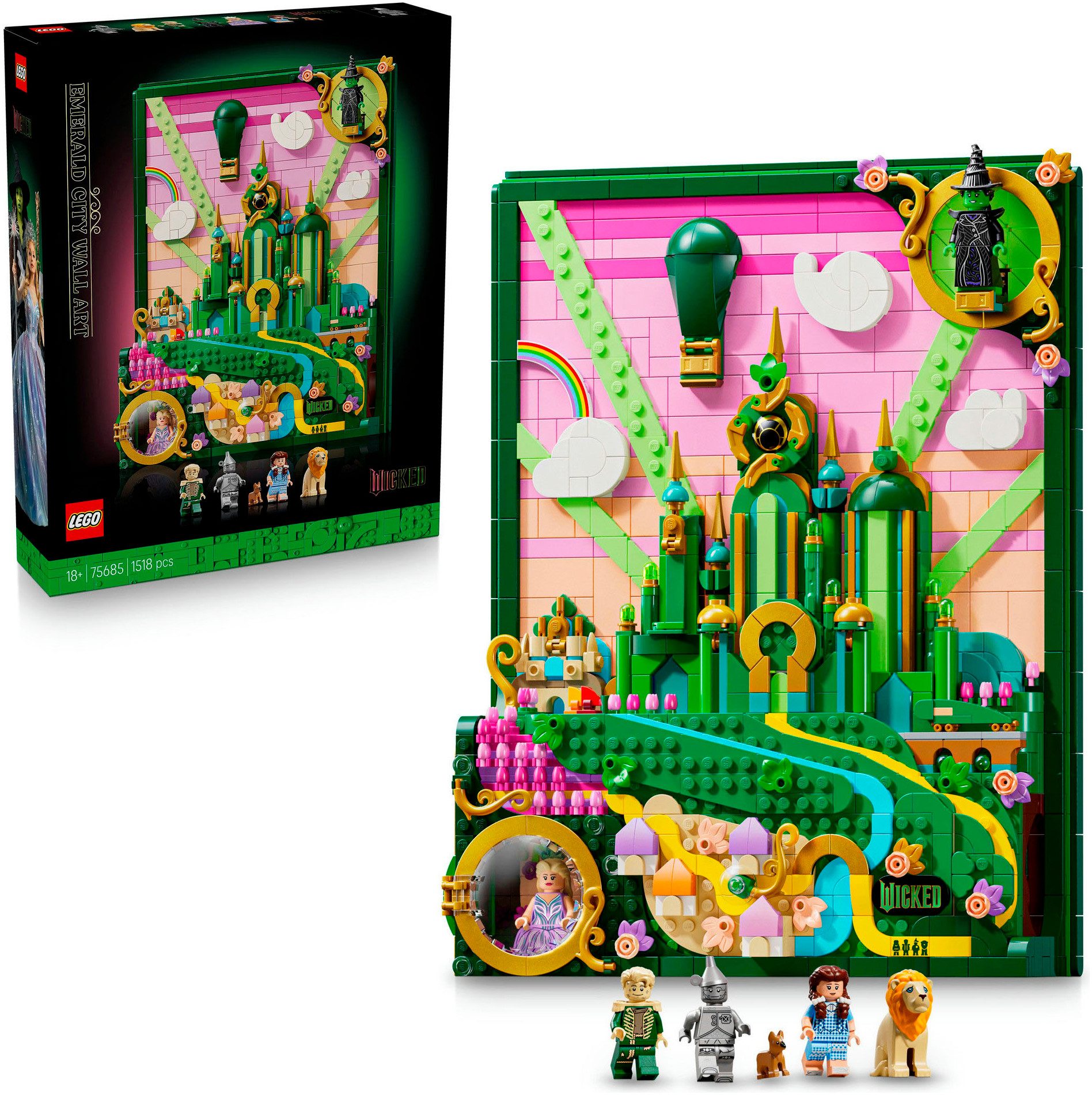 LEGO® Emerald City Wandkunst (75685), LEGO Wicked Konstruktionsspielsteine, günstig online kaufen