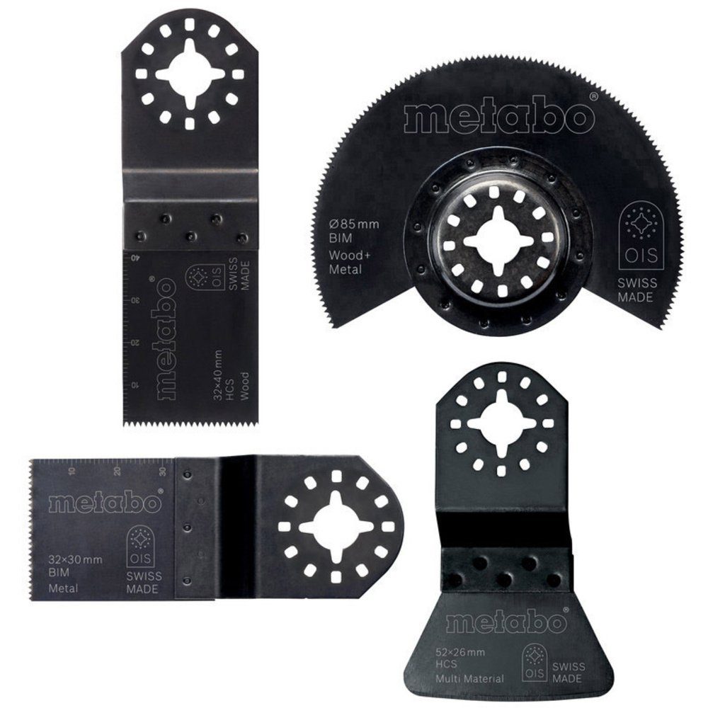 metabo Elektro-Multifunktionswerkzeug Metabo 626420000 Tauchsägeblatt-Set 4teilig 1 St.