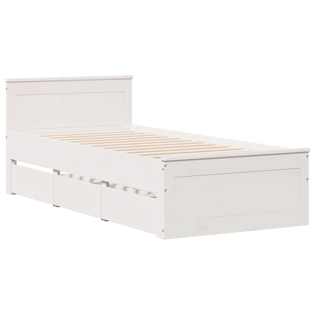 vidaXL Bett Massivholzbett ohne Matratze mit günstig online kaufen