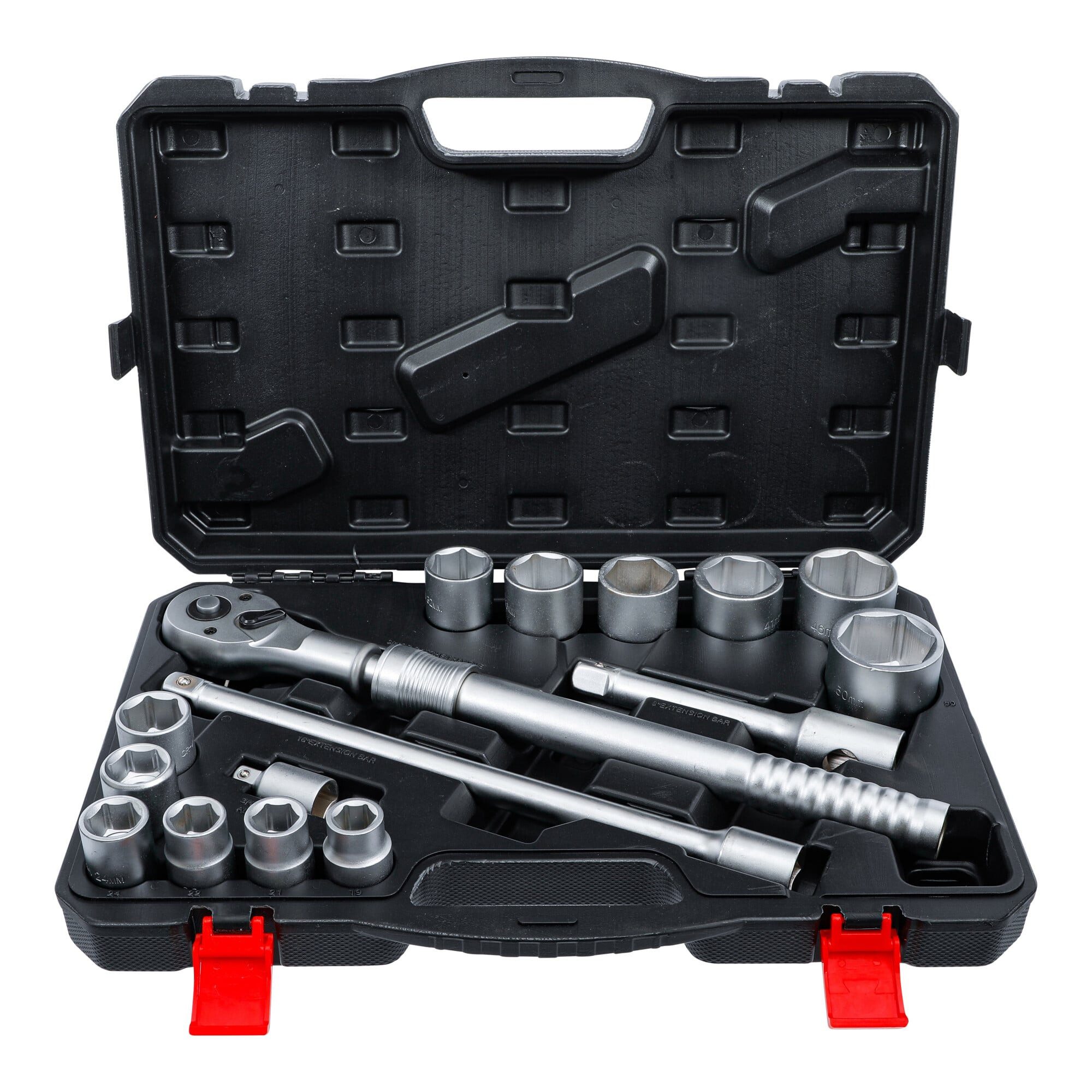 BGS Steckschlüssel BGS Do it yourself Steckschlüssel-Satz 71024, mit Umschaltknarre, ausz
