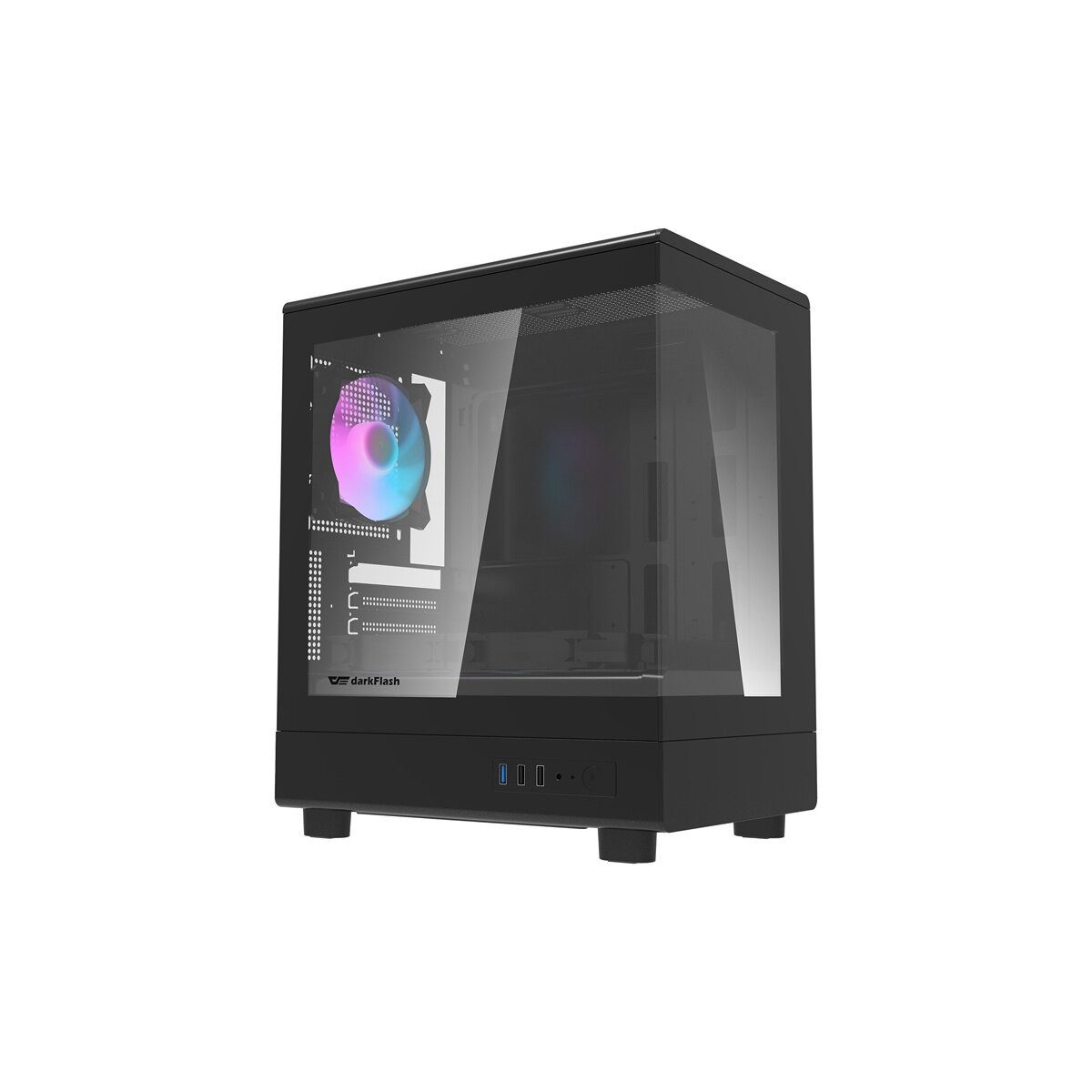 Darkflash PC-Gehäuse Darkflash DB330M PC Gehäuse Micro ATX mit 3 Lüftern