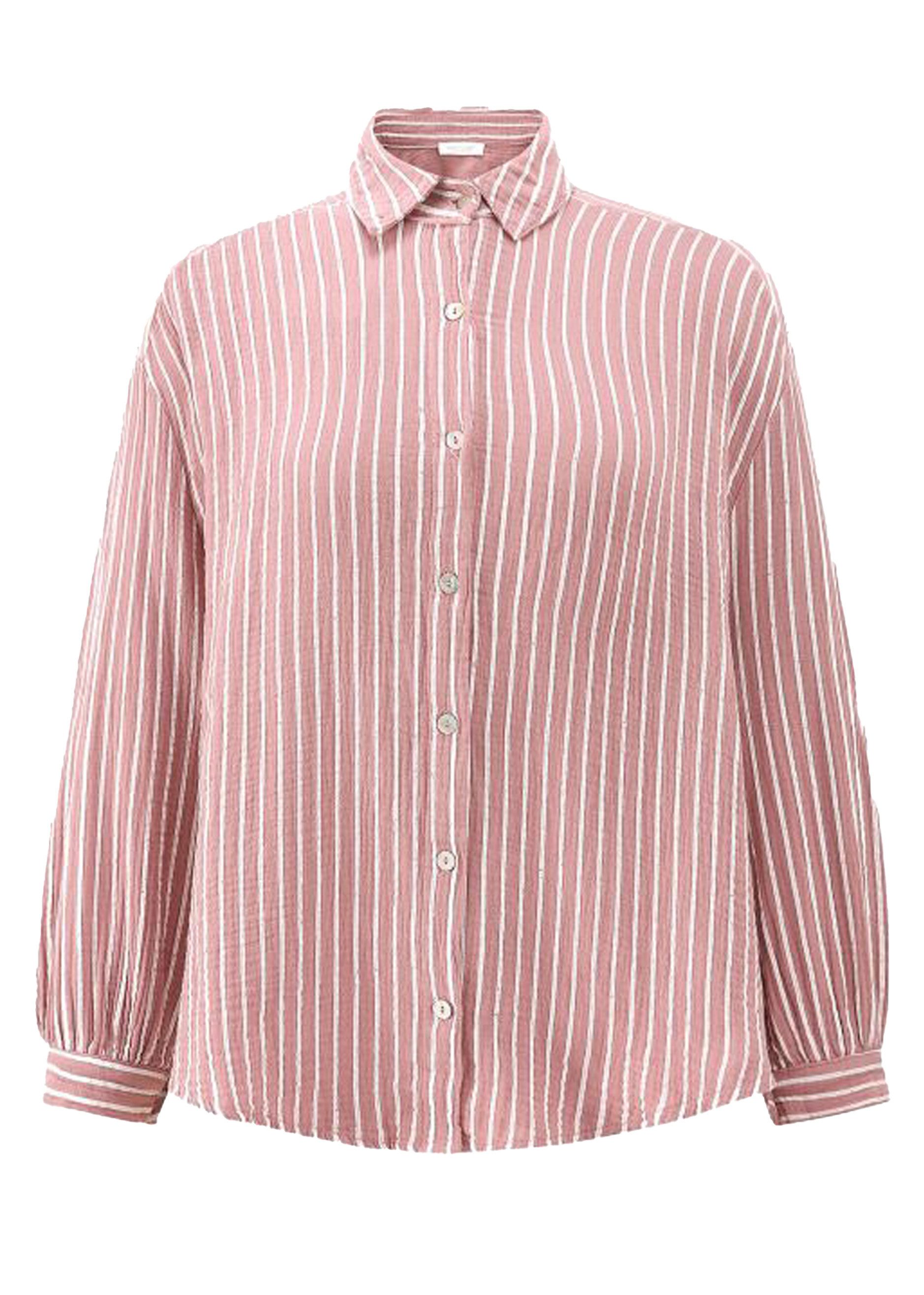 SASSYCLASSY Longbluse Oversize Musselin Bluse Damen günstig online kaufen