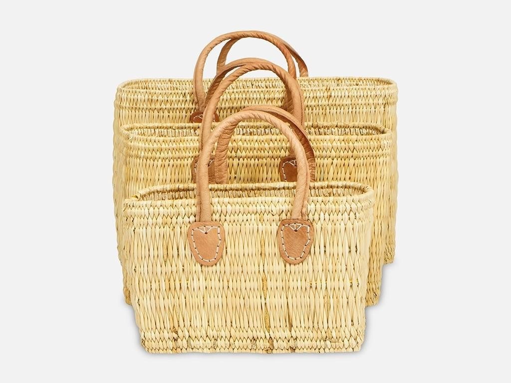 El Puente Einkaufskorb Souk-Tasche "Natur", Handmade, Handmade
