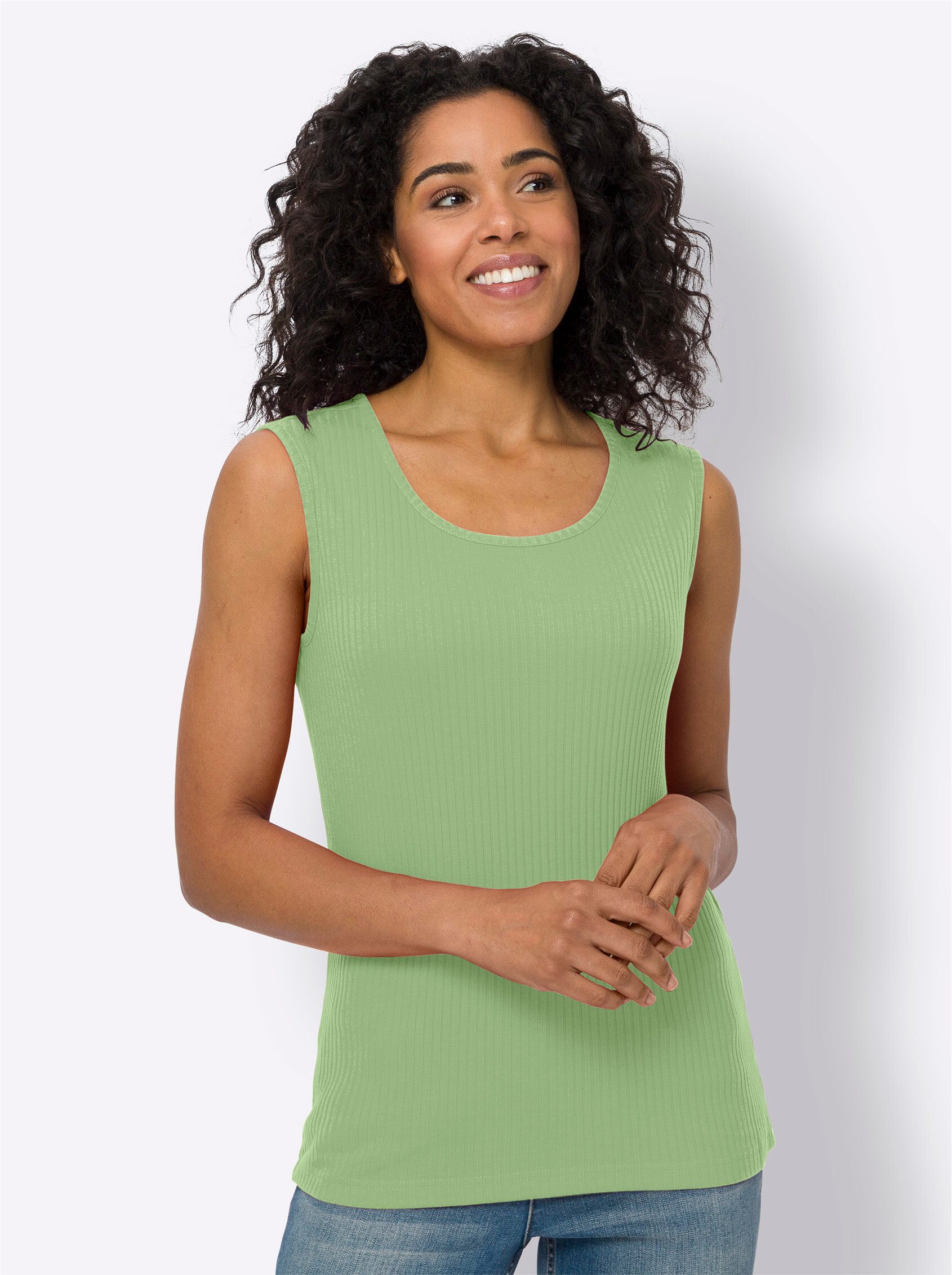 Sieh an! Shirttop Shirttop Ärmellos