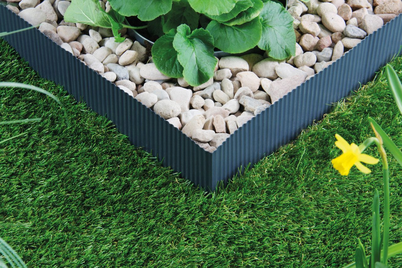 Bellissa Rasenkante Bellissa Rasenkante kleine Welle anthrazit 500 x