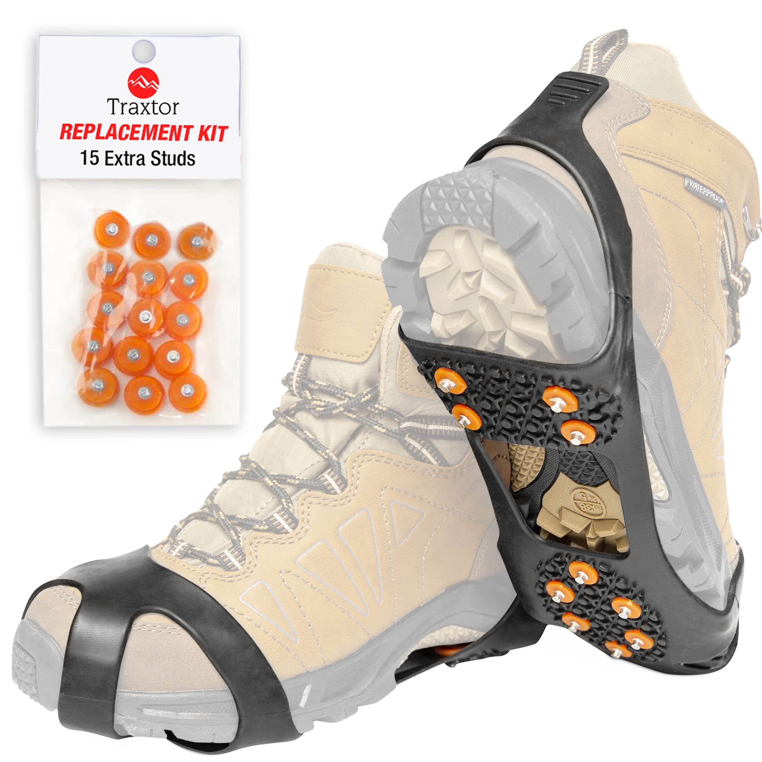 Traxtor Spikes Schuhspikes AntiRutsch Schuhkrallen für Eis und Schnee (Schuhspikes