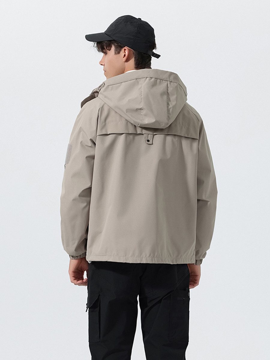 YOUTHUP Funktionsjacke Herren Regenjacken Leichte Outdoor Windjacke mit Kap günstig online kaufen