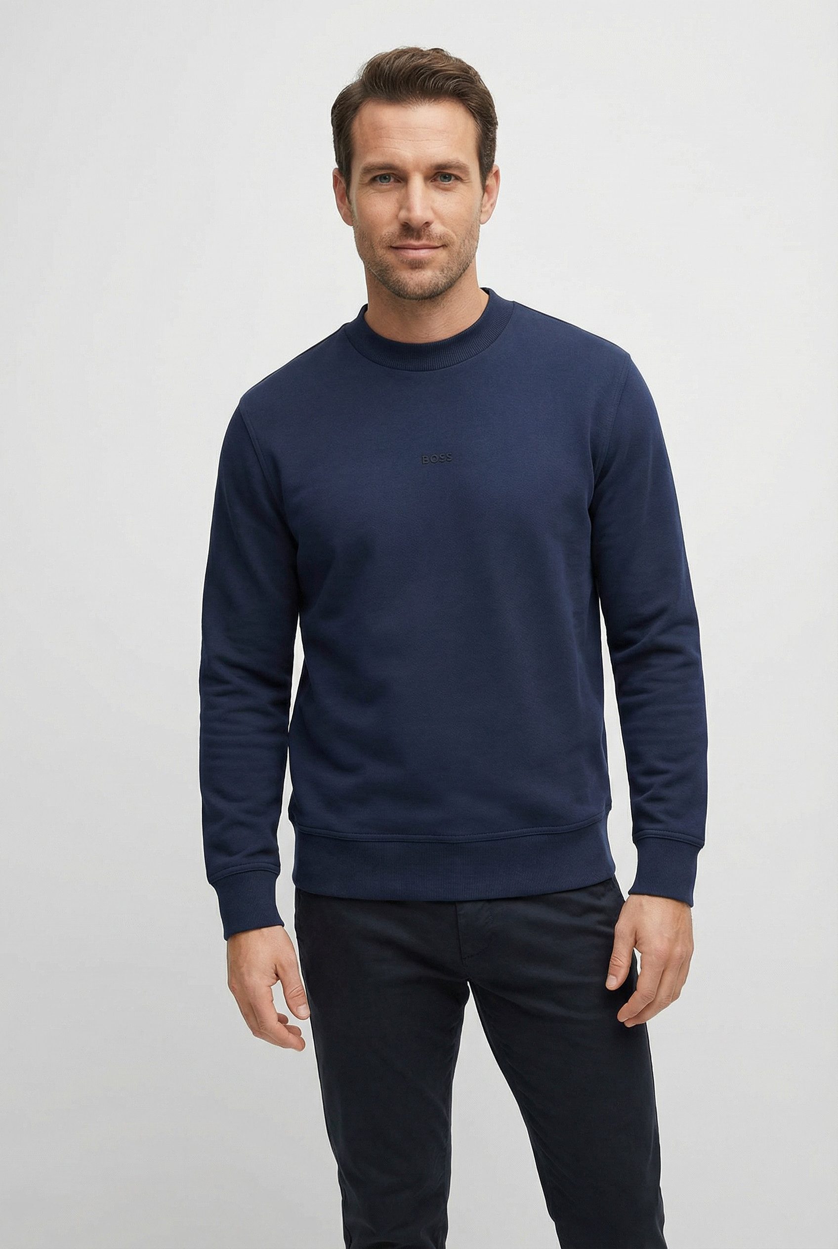 BOSS ORANGE Sweatshirt WeSmallcrew mit Logo auf der Brust günstig online kaufen