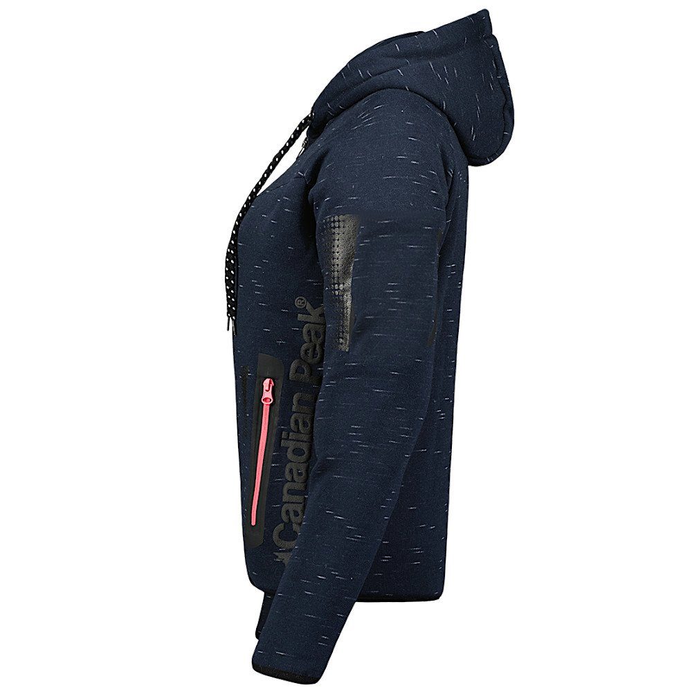 Canadian Peak Kapuzensweatjacke Fanatic Hoodie Sweatjacke wärmend, Reißverschlusstaschen, zweilagige Kapuze