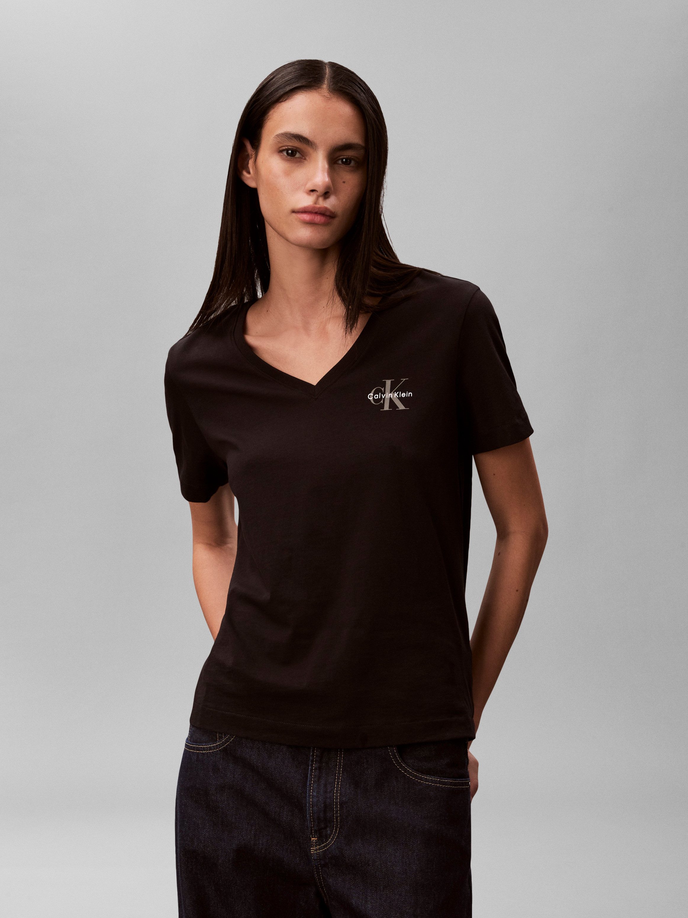 Calvin Klein Jeans T-Shirt MONOLOGO VNK 2PACK TEE (Packung, 2-tlg., 2er-Pac günstig online kaufen