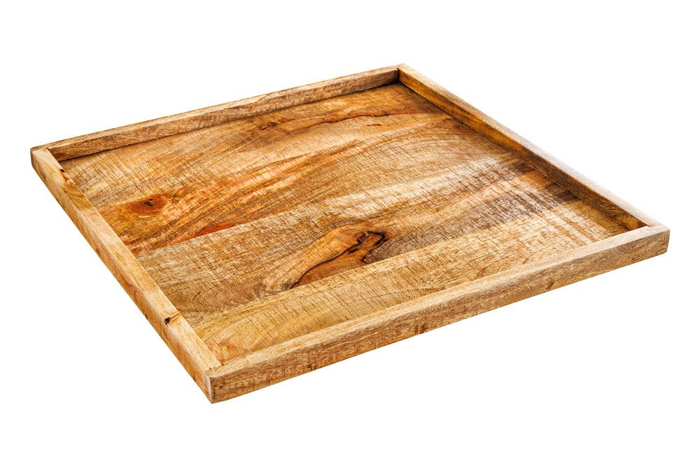 riess-ambiente Dekotablett MAKASSAR 50cm natur, aus Massivholz