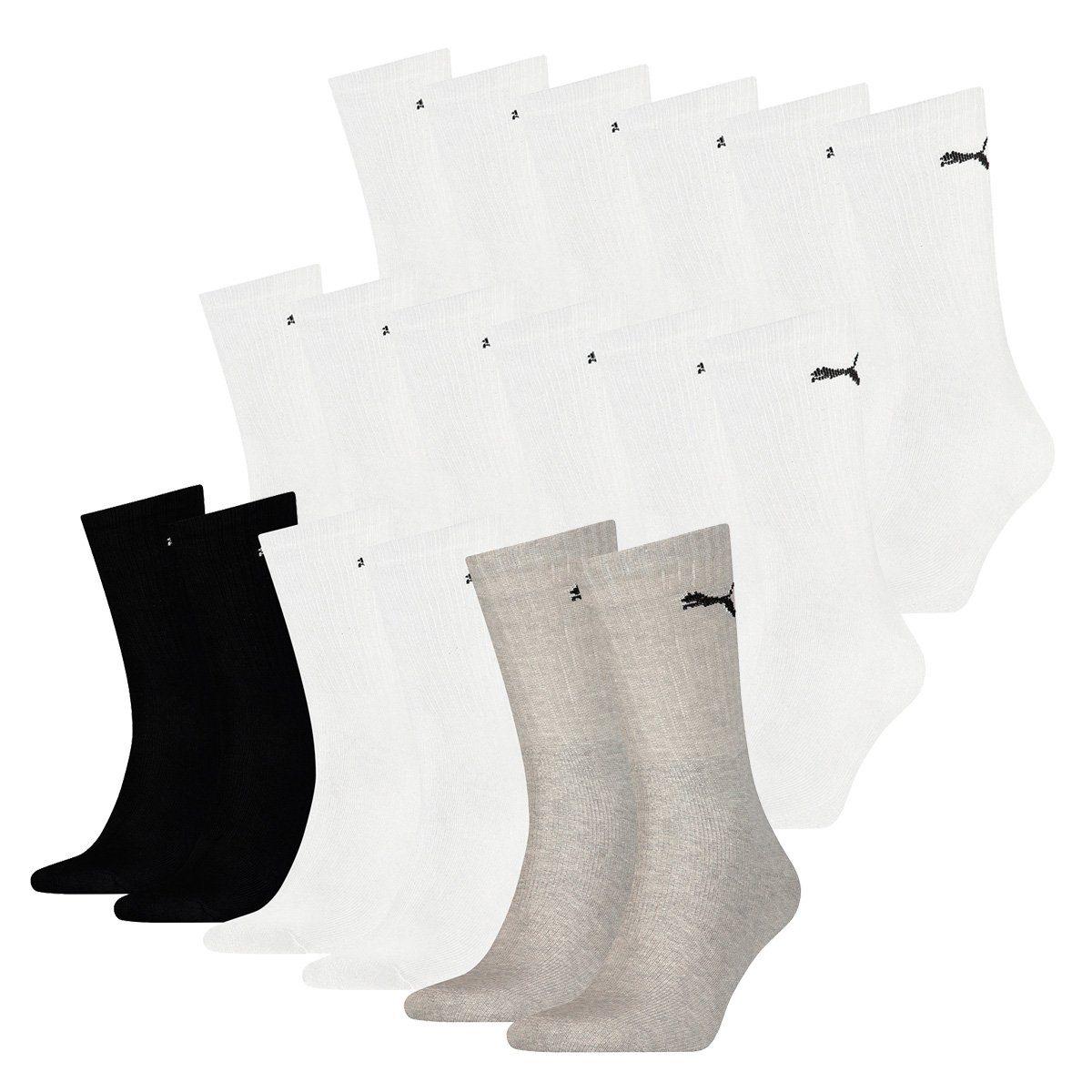 PUMA Socken 18 Paar Puma Sport Cush Crew