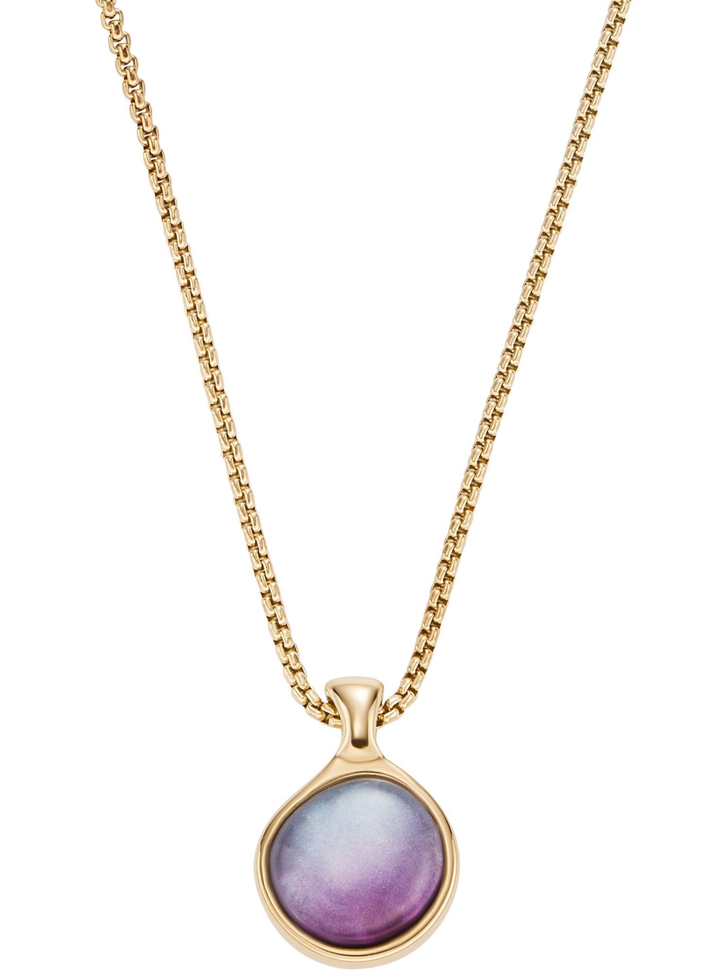 SKAGEN Edelstahlkette Skagen Damen-Kette Edelstahl Glasstein