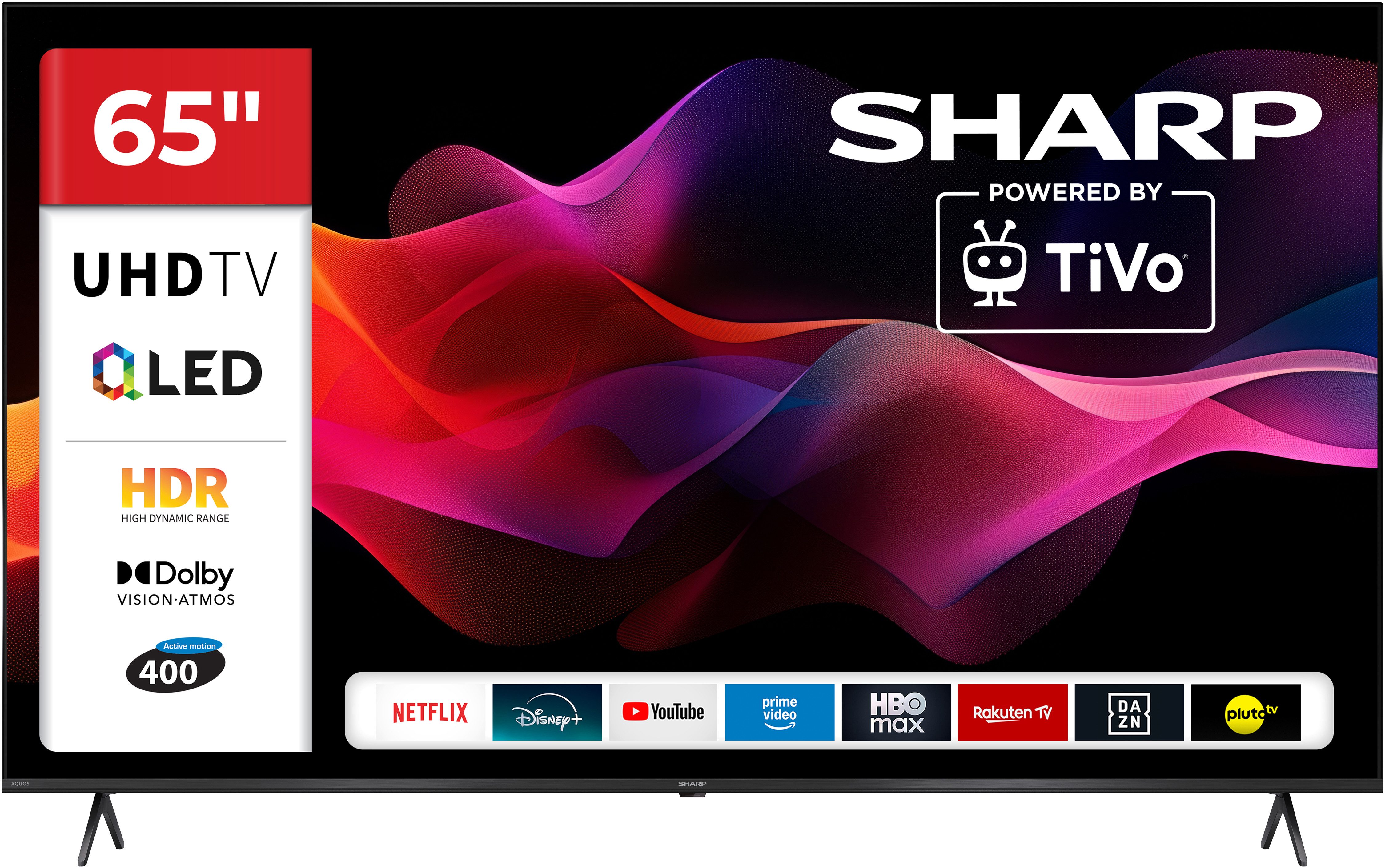 Sharp 4T-C65HMx QLED-Fernseher (164 cm/65 Zoll, 4K Ultra HD, Smart-TV)