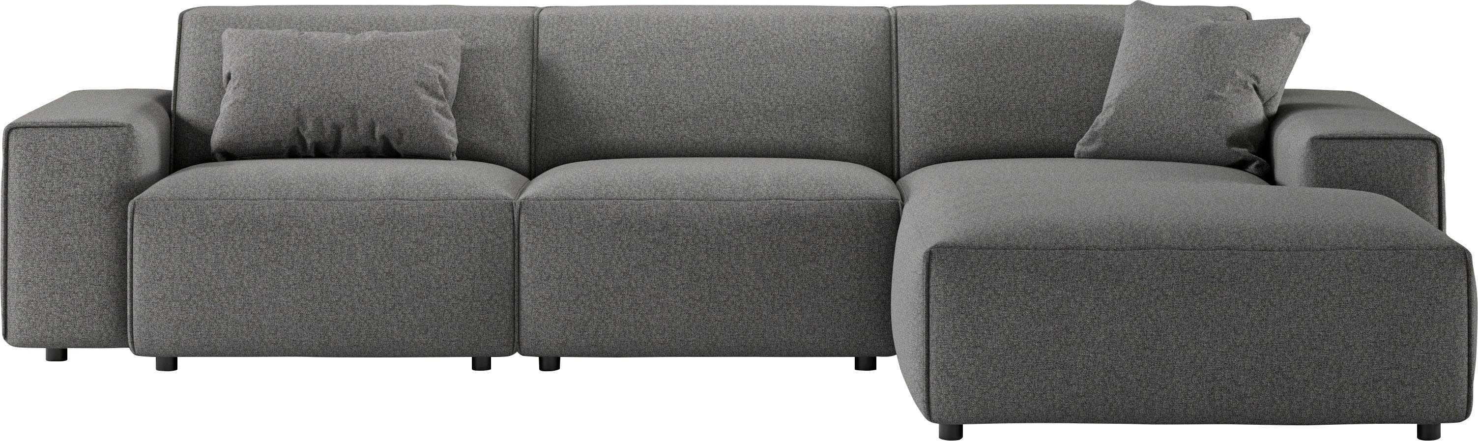 Home affaire Ecksofa Glimminge auch in Breitcord, Feincord, Bouclé + Easy care-Bezug, L-Form, Breite 294, Zierkissen