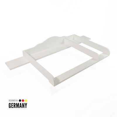Puckdaddy GmbH Wickelaufsatz Noah (159,5x80x15cm) für IKEA Hemnes Kommoden, Wickelaufsatz für IKEA Hemnes Kommode