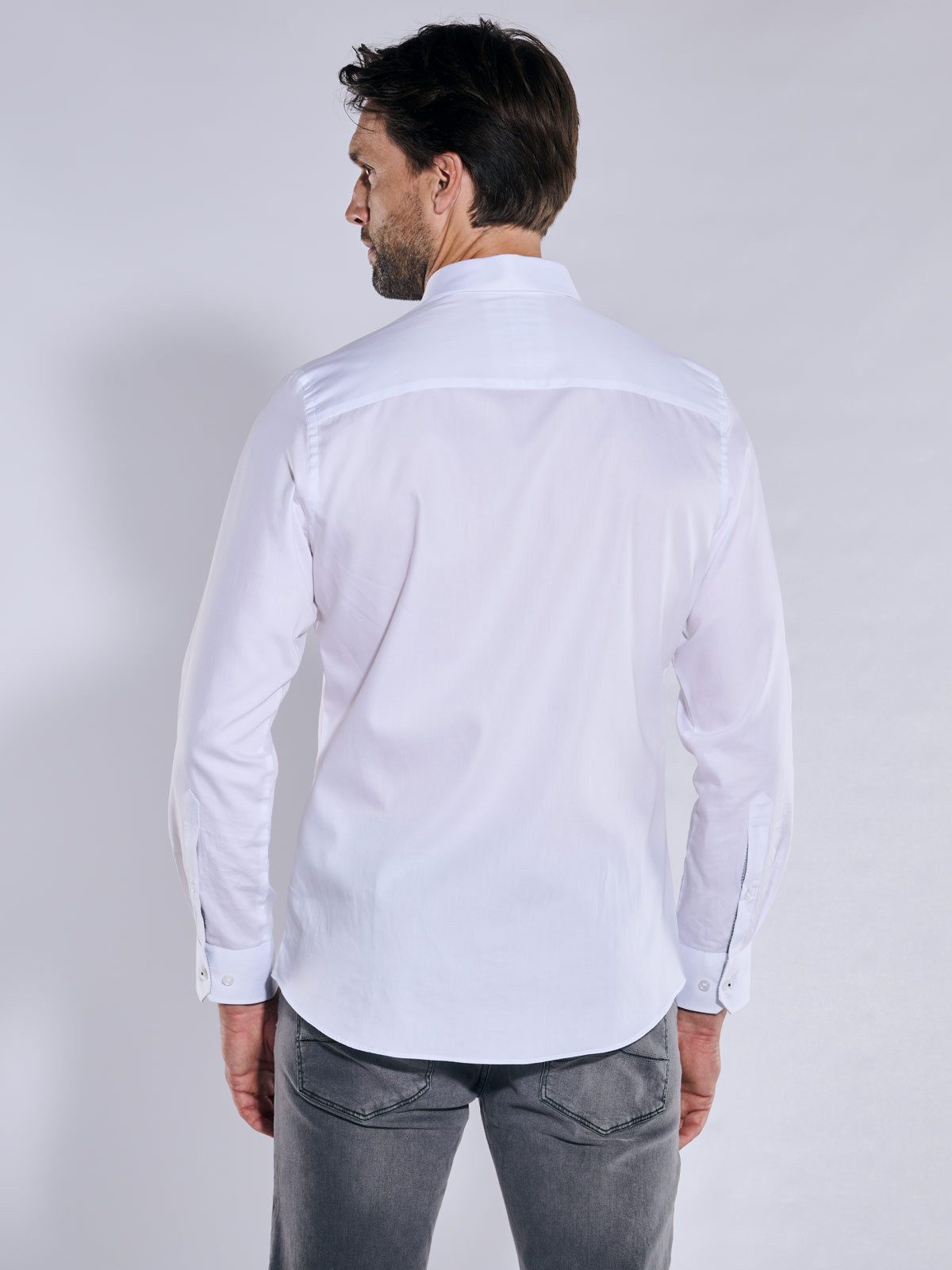 Engbers Langarmhemd Herren Langarm-Hemd "My Favorite", Reinweiss