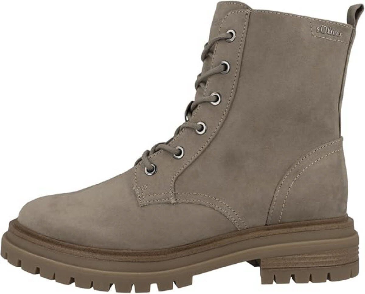s.Oliver Dames Lace Boot Flat 5-25211-43 Enkellaarsjes