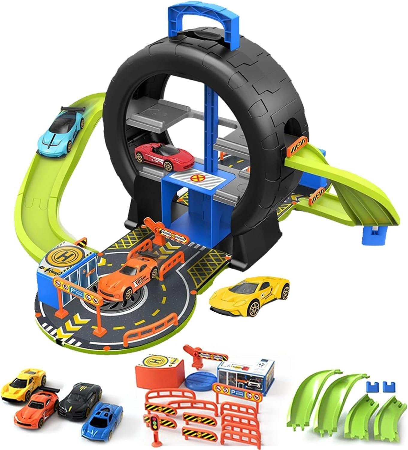 Inshow Spielzeug-Auto Auto-Parkhaus-Spielzeug, Rennstreckenspiele