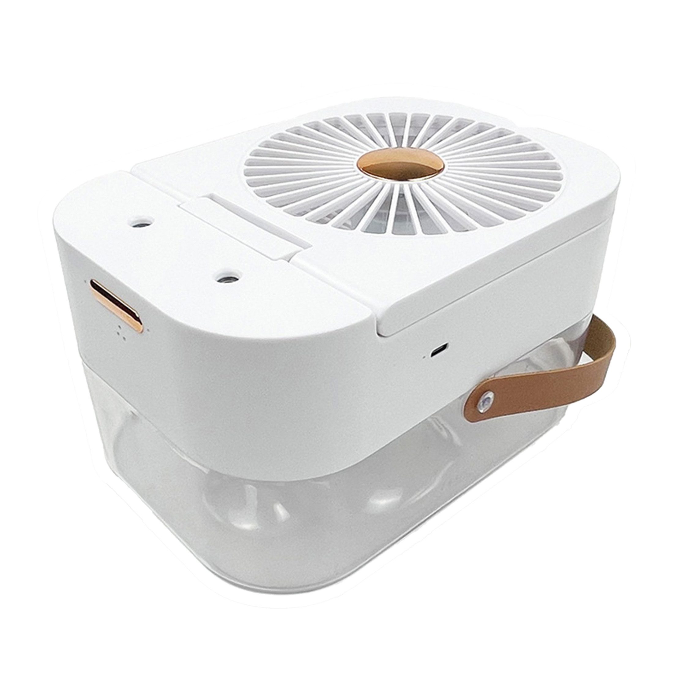 Masbekte Luftbefeuchter Diffuser, Raumbefeuchter, Aroma Diffuser, 2.5L Wassertank, 26dB Leise, Wiederaufladbar, mit Fernbedienung & Nachtlicht & Ventilator