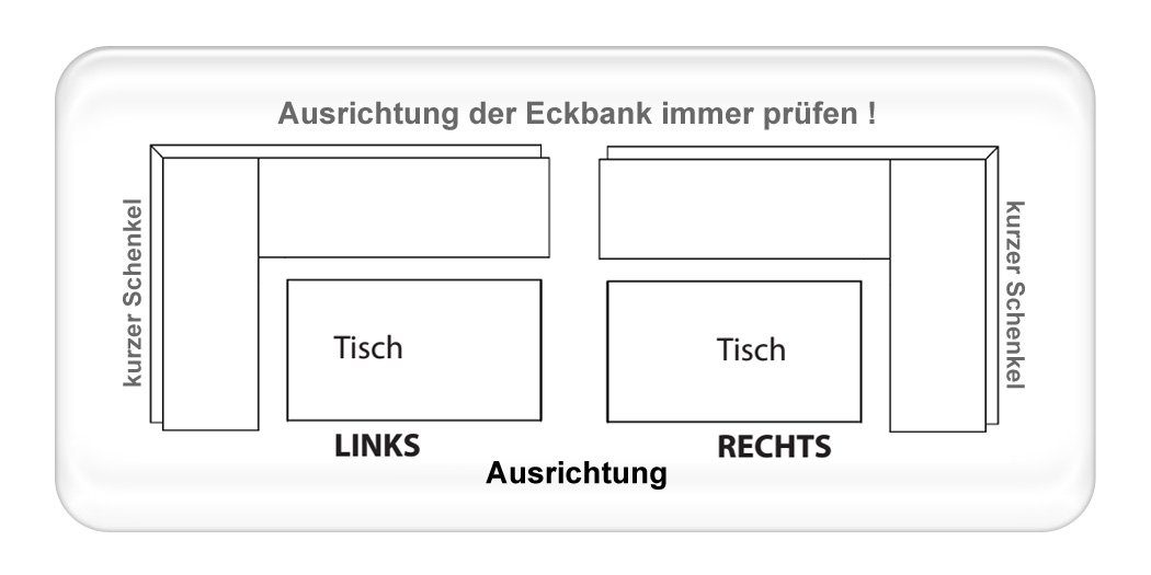 + + Grover Tisch Eckbankgruppe + shark (komplette Stuhl Eiche Cordia Calla expendio 4-tlg), XL, Loco anthrazit Spar-Set, Tischgruppe, Eckbank skim Bank