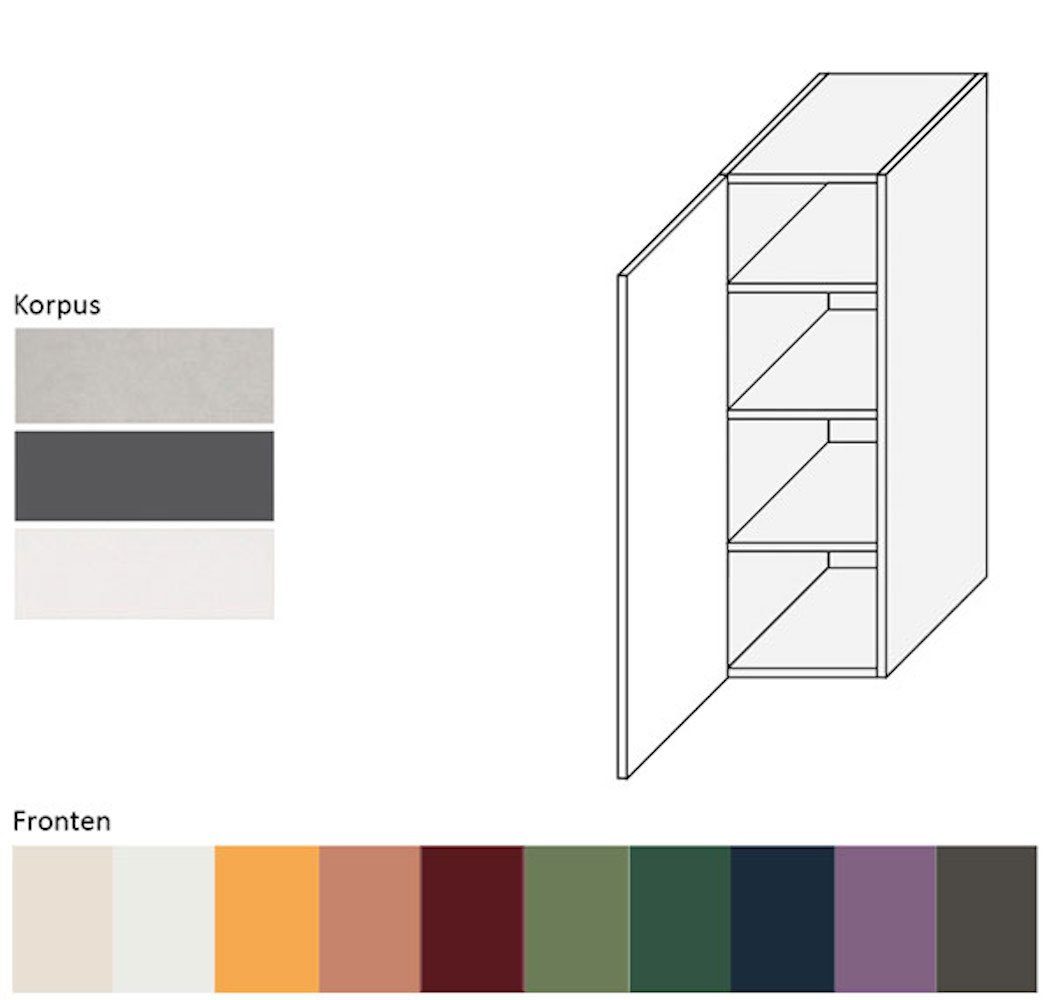 Feldmann-Wohnen Klapphängeschrank RAL (Tivoli) Korpusfarbe matt und 1-türig Front- wählbar Tivoli 9001 cremeweiß 30cm