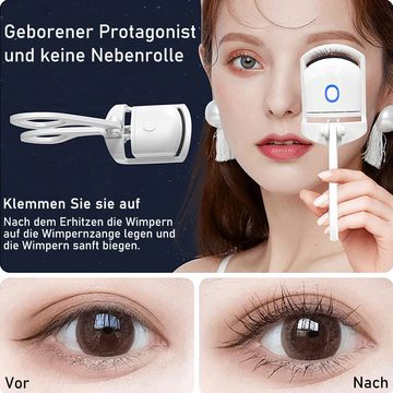 zggzerg Wimpernzange Beheizte Wimpernzange, USB Wiederaufladbare Elektrische Wimpernzange