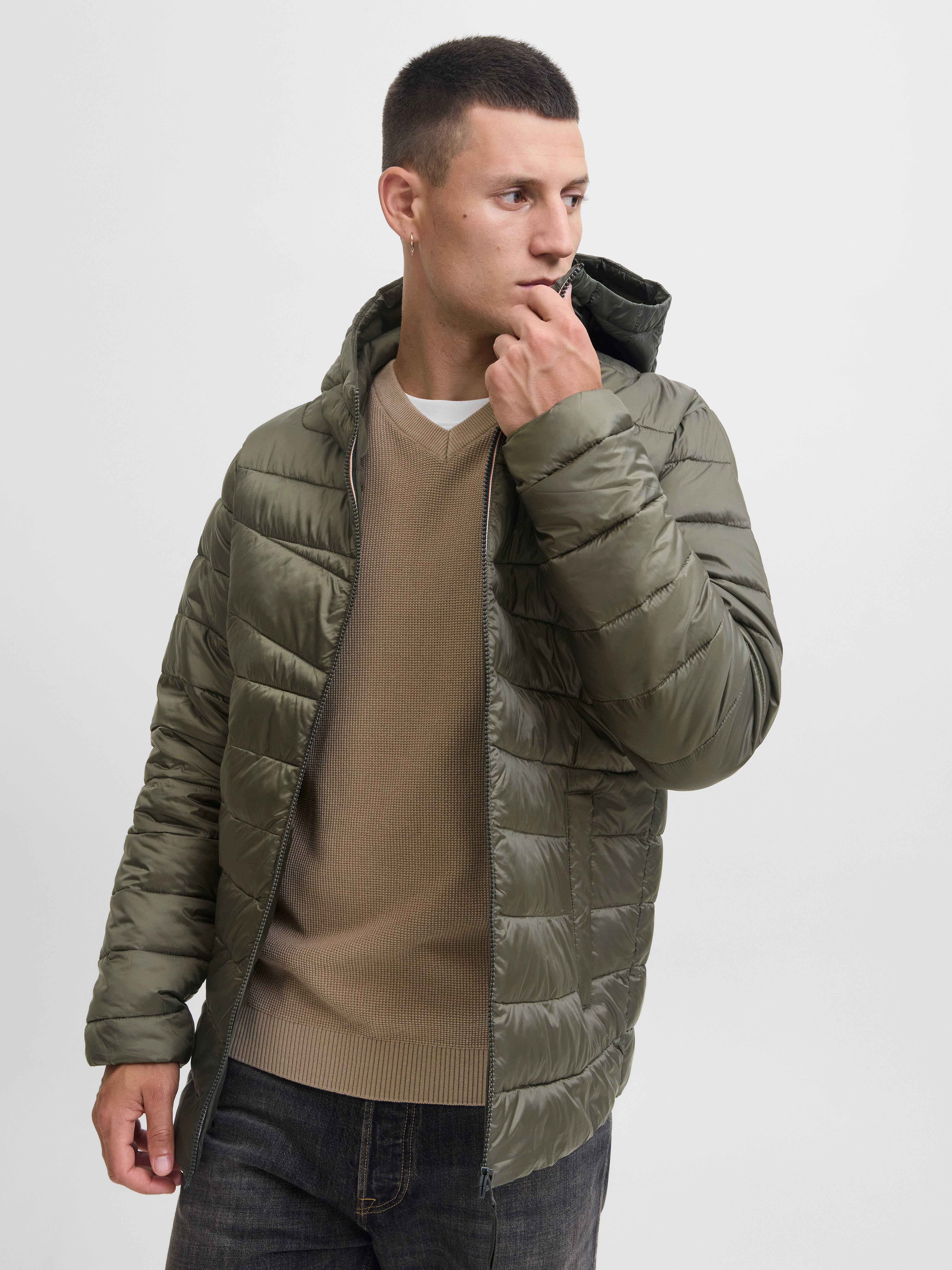 Jack & Jones Steppjacke JJWEST LIGHT PUFFER HOOD