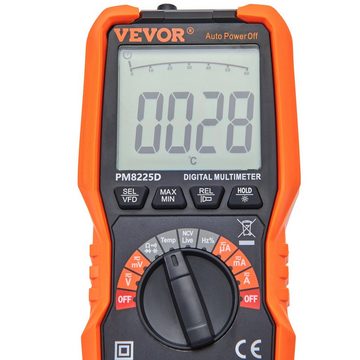 VEVOR Multimeter Digital Multimeter 6000Counts Voltmeter Batterietester Spannungsprüfer