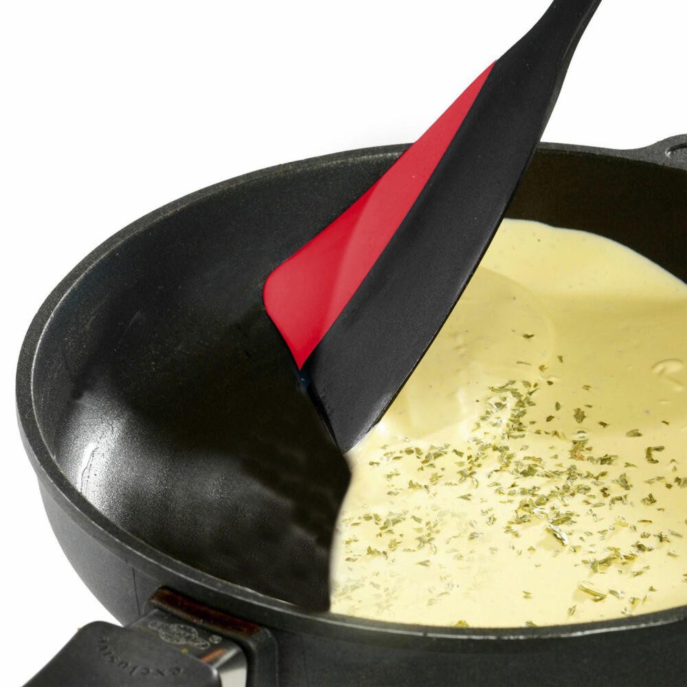 WESTMARK Pfannenwender mit Silikonkante, Länge: 31 cm, Kunststoff/Silikon, Flexi, mit Schaber