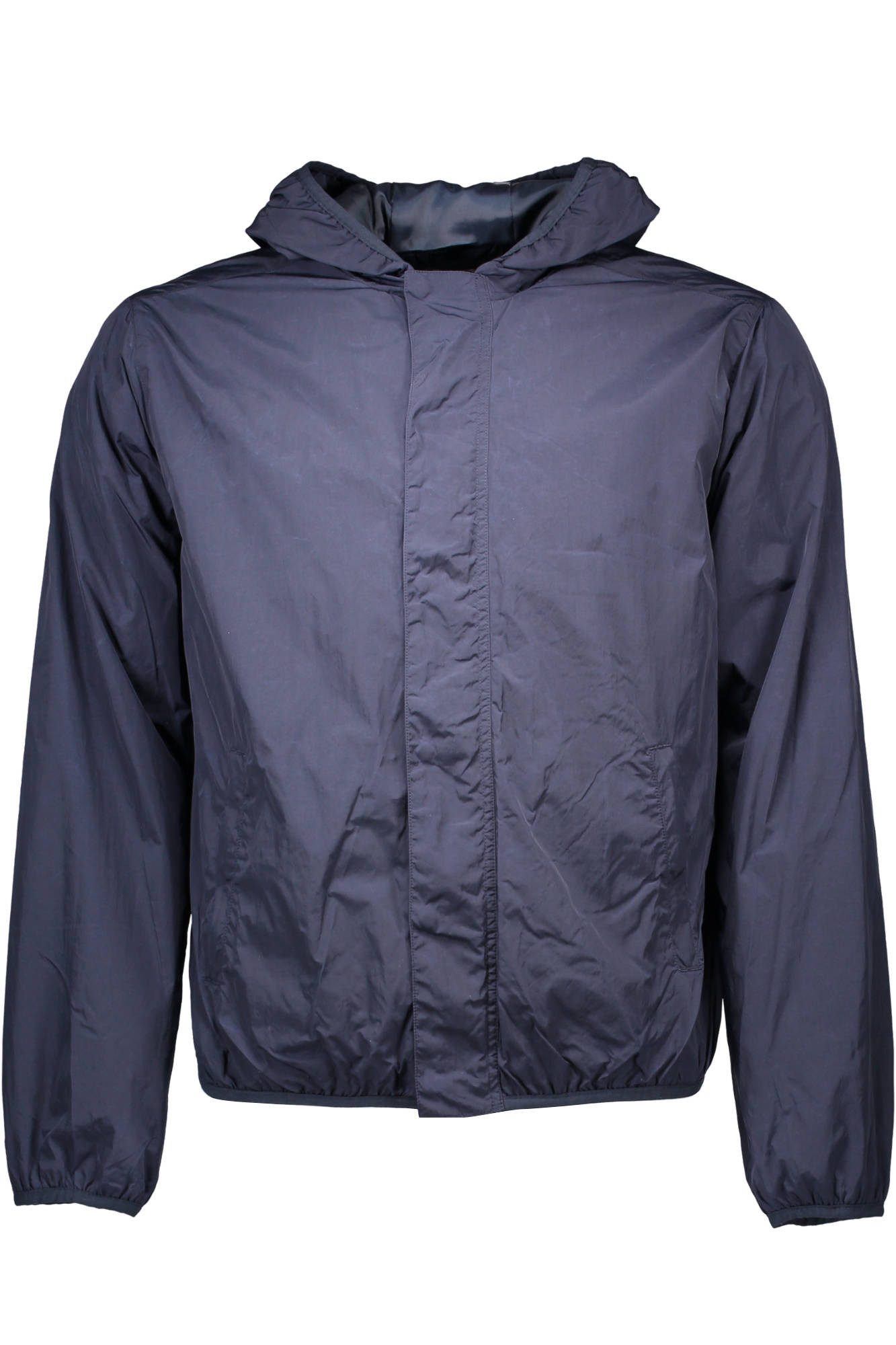 Gant Outdoorjacke Herren-Sportjacke Blau mit Kapuze und Reißverschluss, Funktionstasche