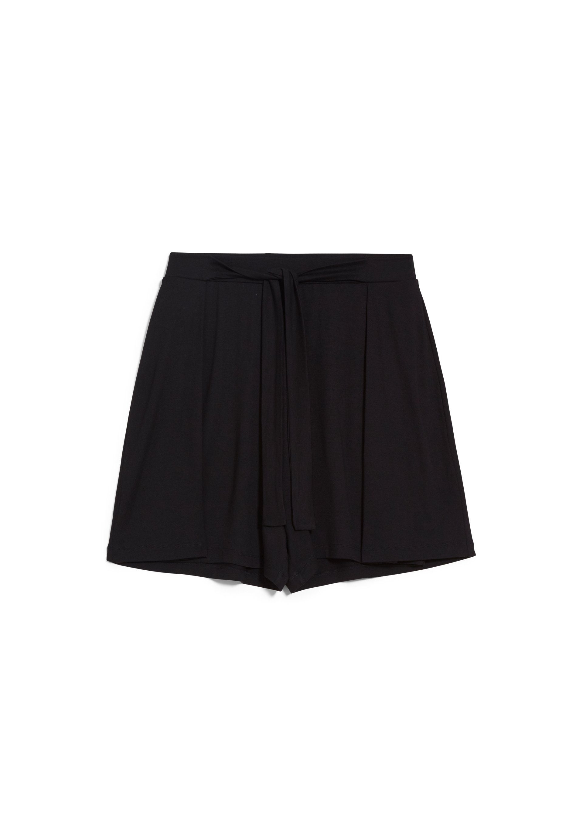Armedangels Shorts Damen LI Mix Shorts aus LENZING™ (1-tlg) ECOVERO™ KAARO black