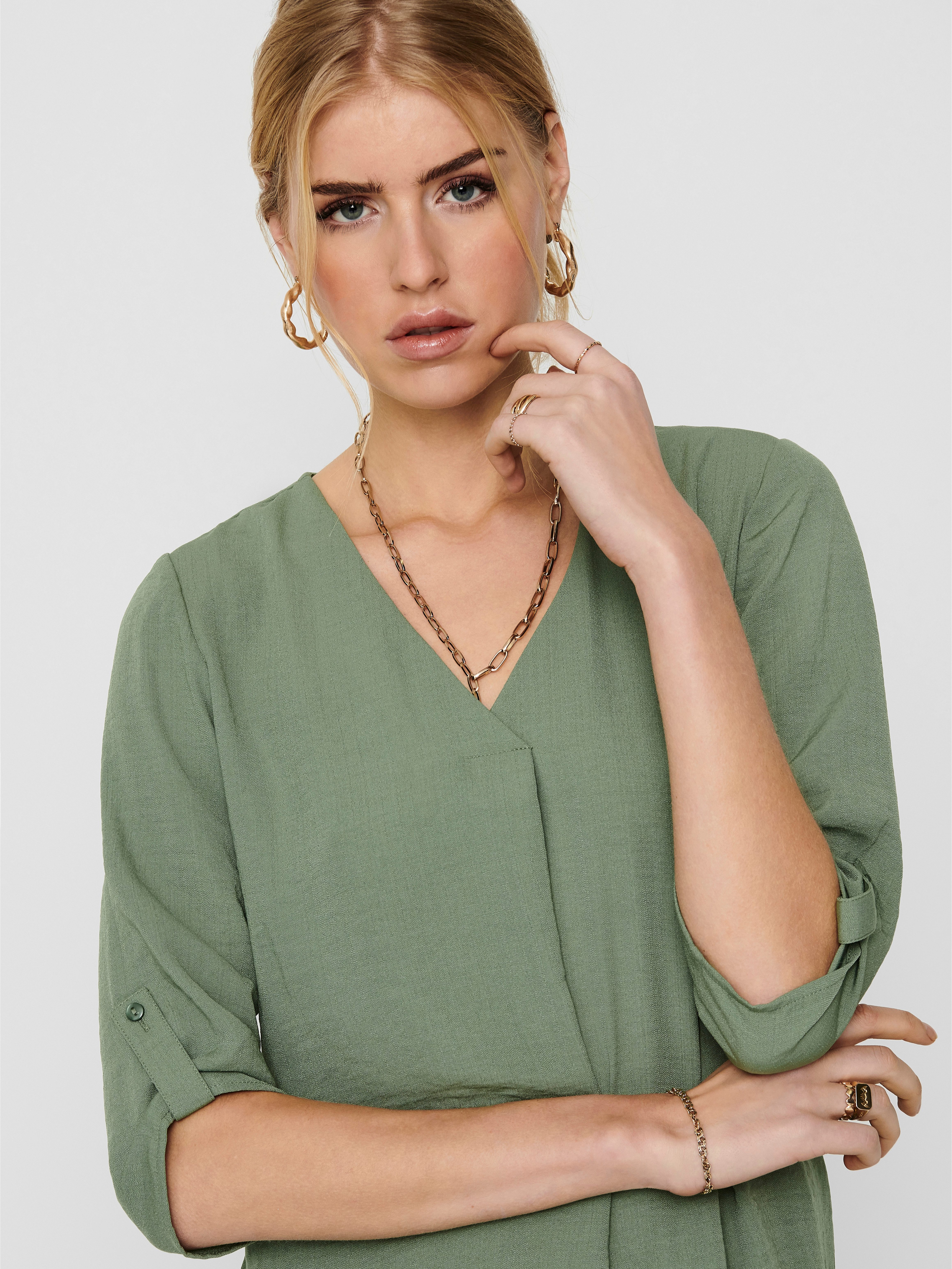 JDY Shirtbluse JDYDIVYA LIFE 3/4 TOP WVN NOOS