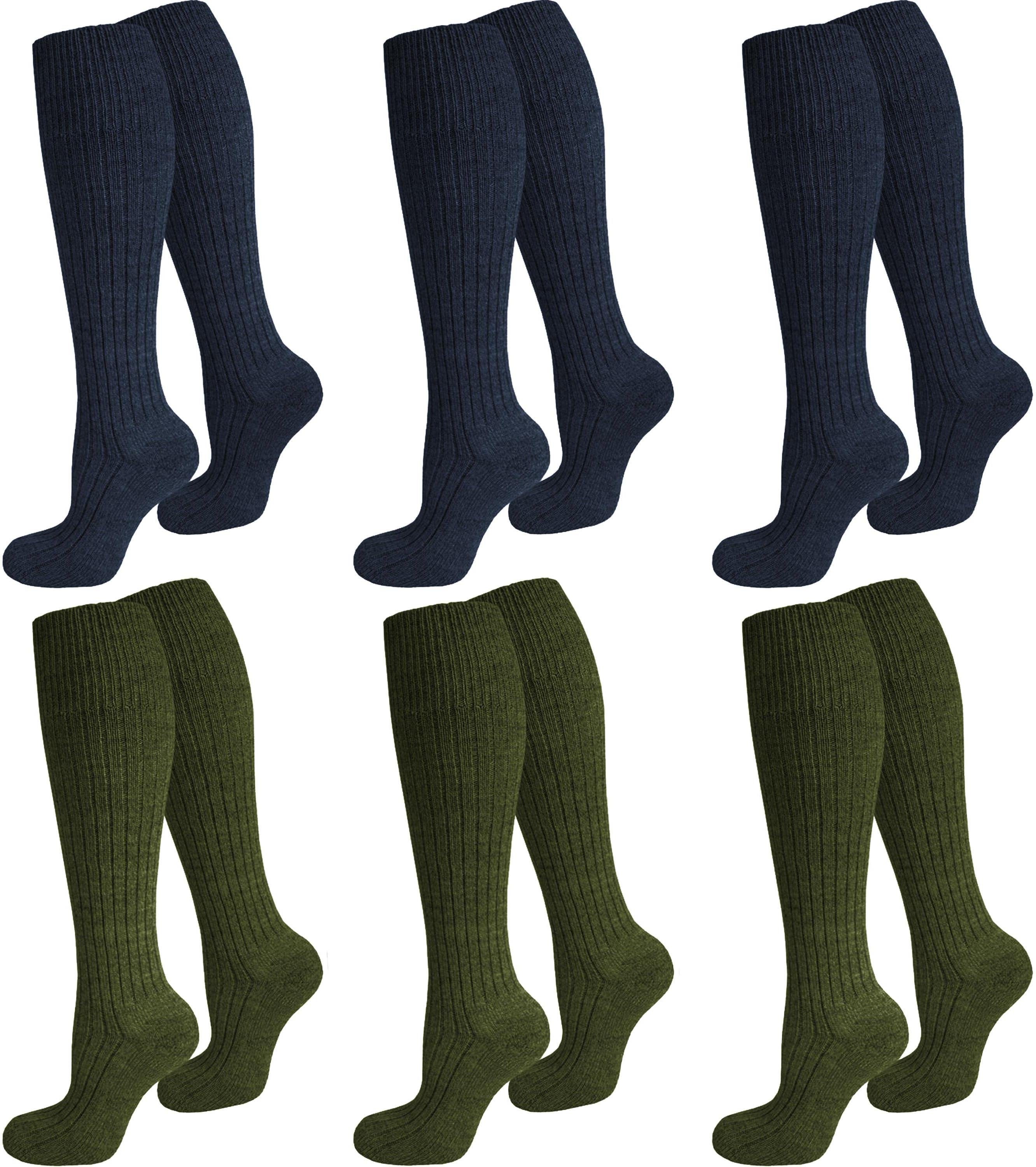 normani Kniestrümpfe 3 Paar Outdoor-Kniestrümpfe ARMY günstig online kaufen