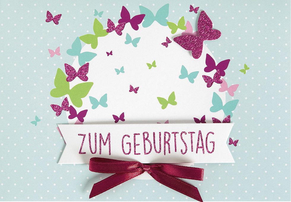Grußkarten Geburtstag Glückwunschkarte im Format 115x17cm mit Umschlag uniq80