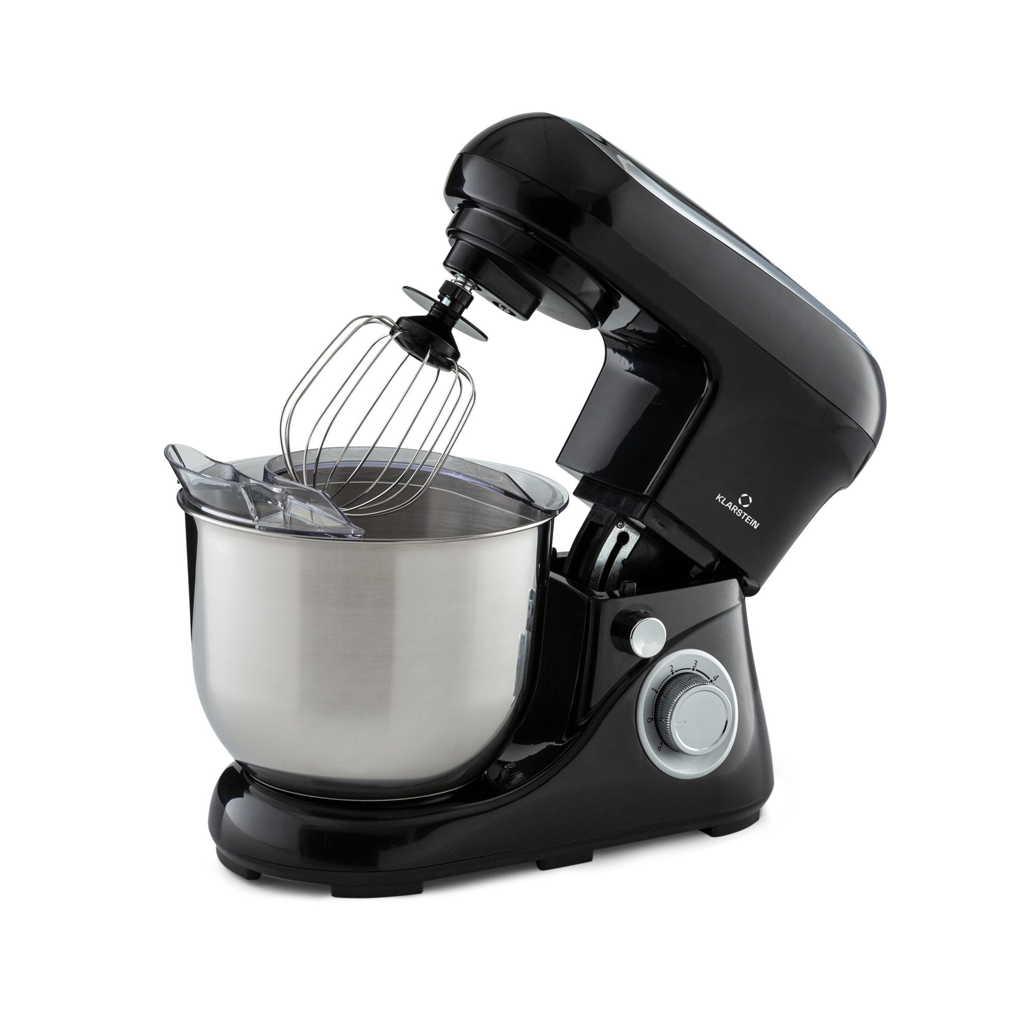 Klarstein Küchenmaschine mit Kochfunktion Bella Pico 2G Küchenmaschine 1300W 1,7PS 6 Stufen 5L Edelstahl ABS, 1300 W, 5 l Schüssel, Knetmaschine Teigmaschine Teigknetmaschine Rührmaschine Standmixer