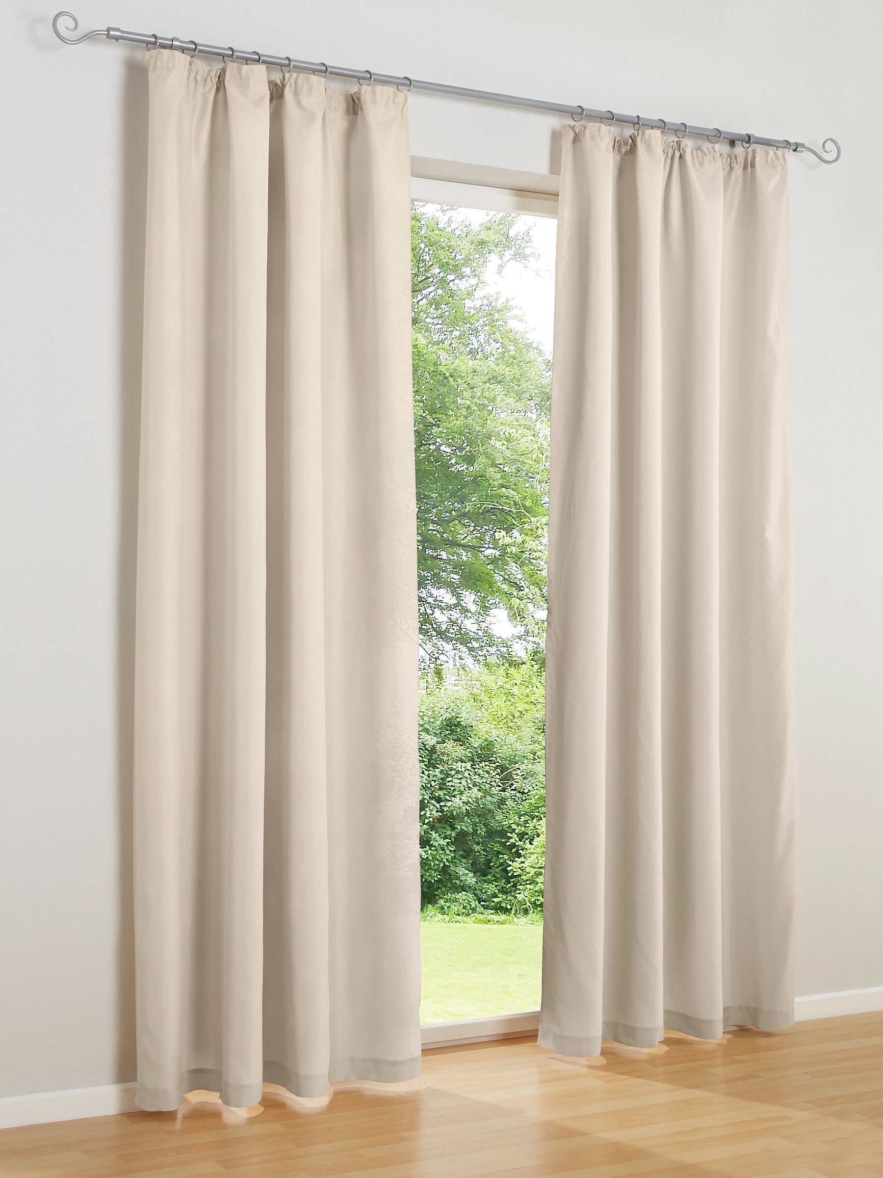 heine Gardine Dekoschal (2 St), Multifunktionsband, blickdicht, Fensterdekoration
