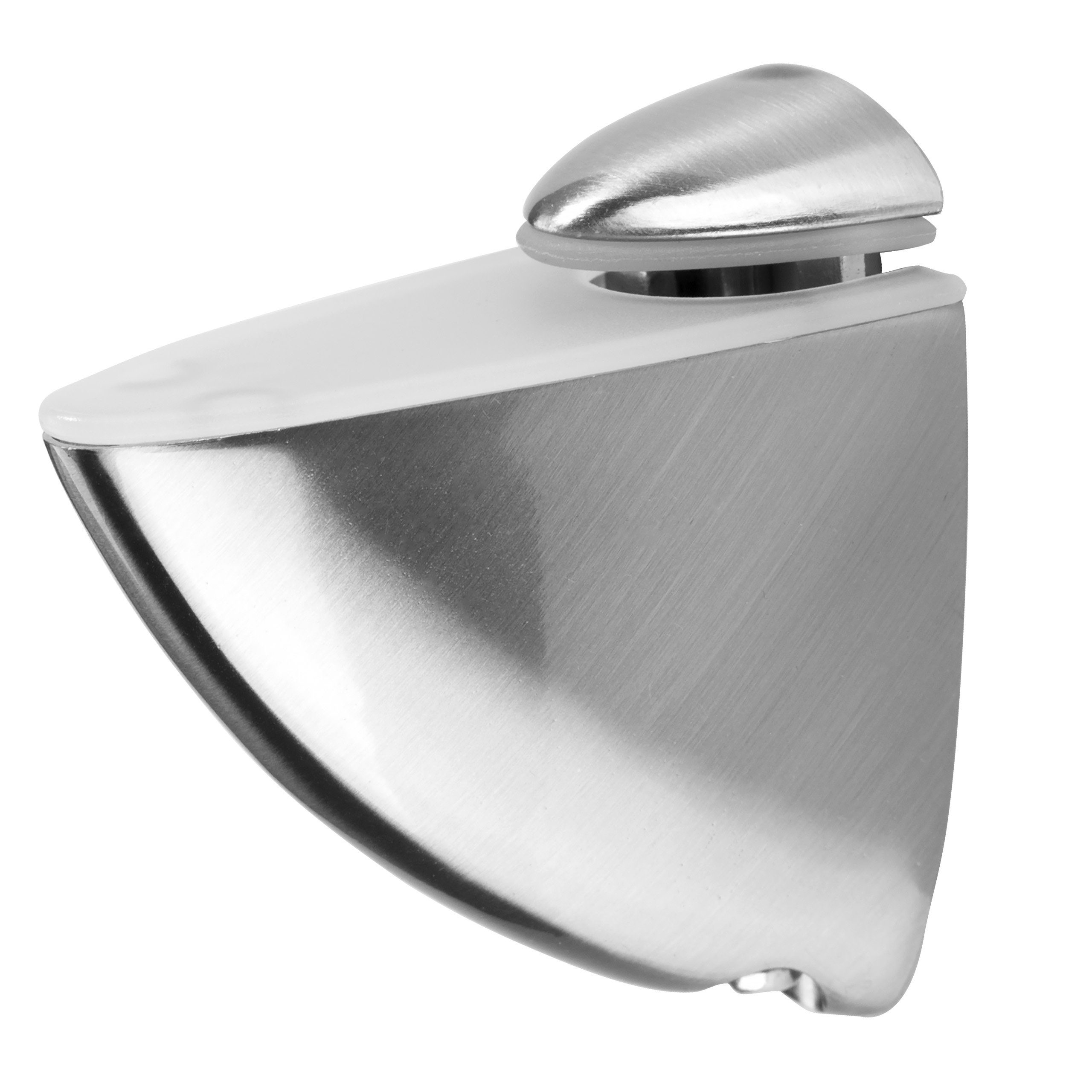 SO-TECH® Wandregalhalter Regalbodenträger Glasbodenträger PELIKAN Regalhalter Glasbod, Typ M Edelstahloptik