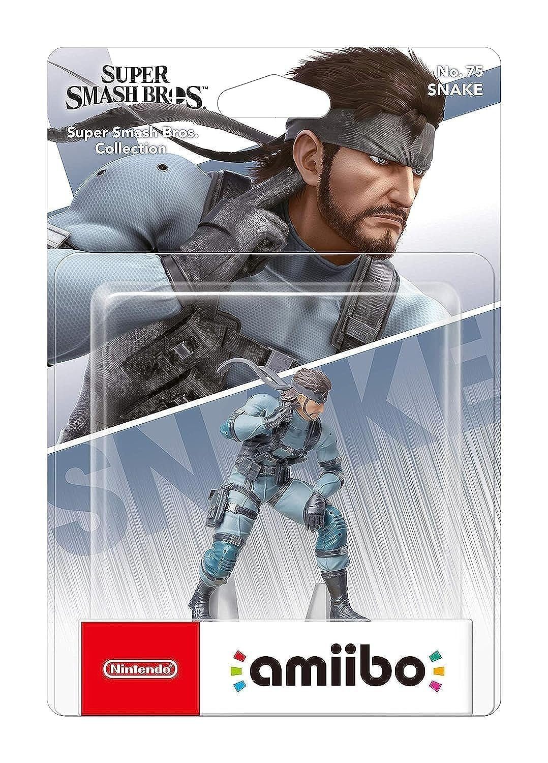 Nintendo Sammelfigur amiibo Snake (Metal Gear Solid) No. 75 Super Smash Bros Collection (amiibo Figur, 1 St., digitale Inhalte), NFC Funktion