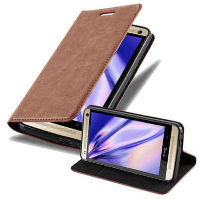 Cadorabo Handyhülle »Book Invis. Magnet«, Hülle für HTC ONE M7 Klappbare Handy Schutzhülle - mit Standfunktion und Kartenfach