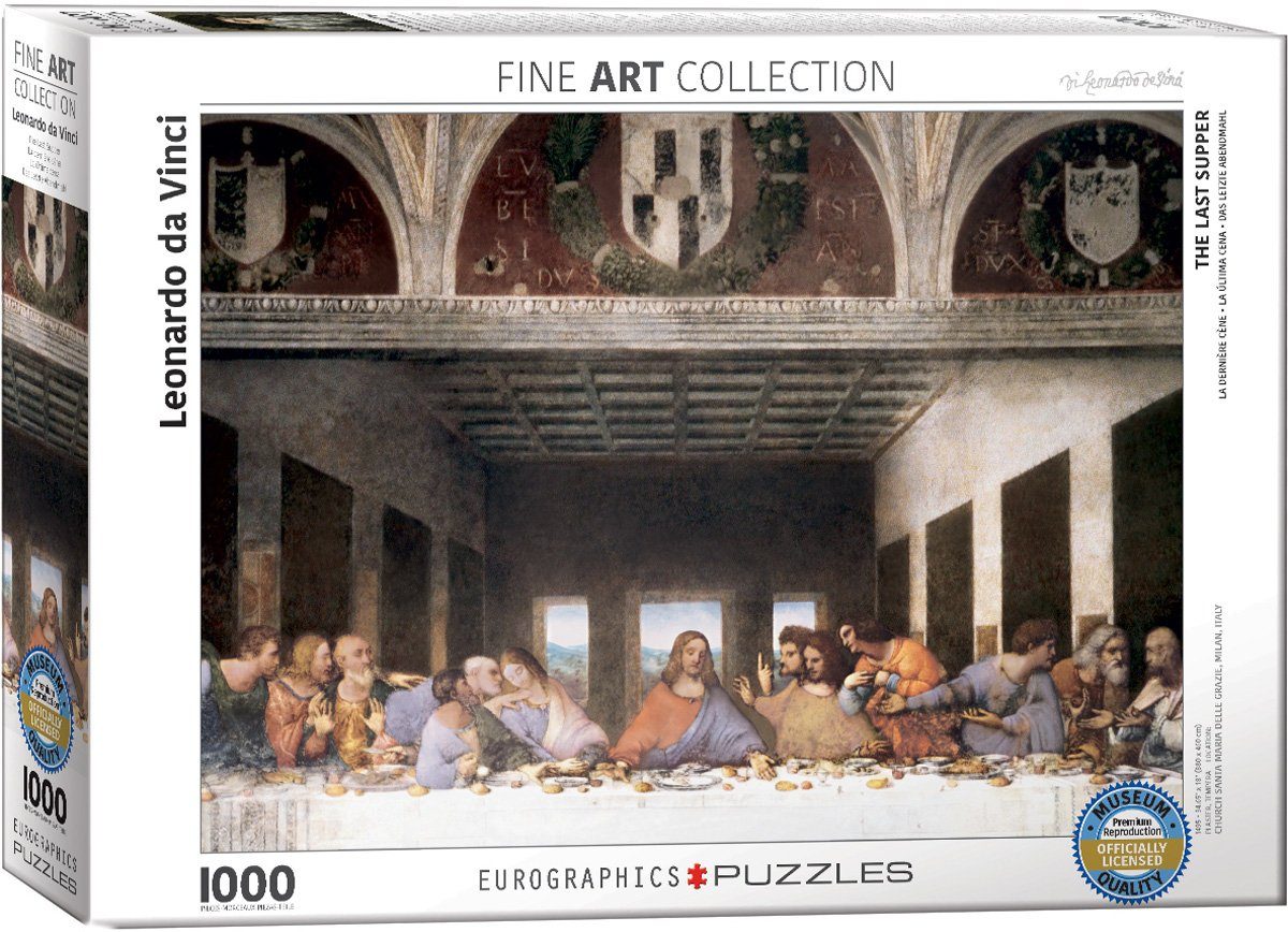 EUROGRAPHICS Puzzle Leonardo Da Vinci Das Letzte Abendmahl, 1000 Puzzleteile