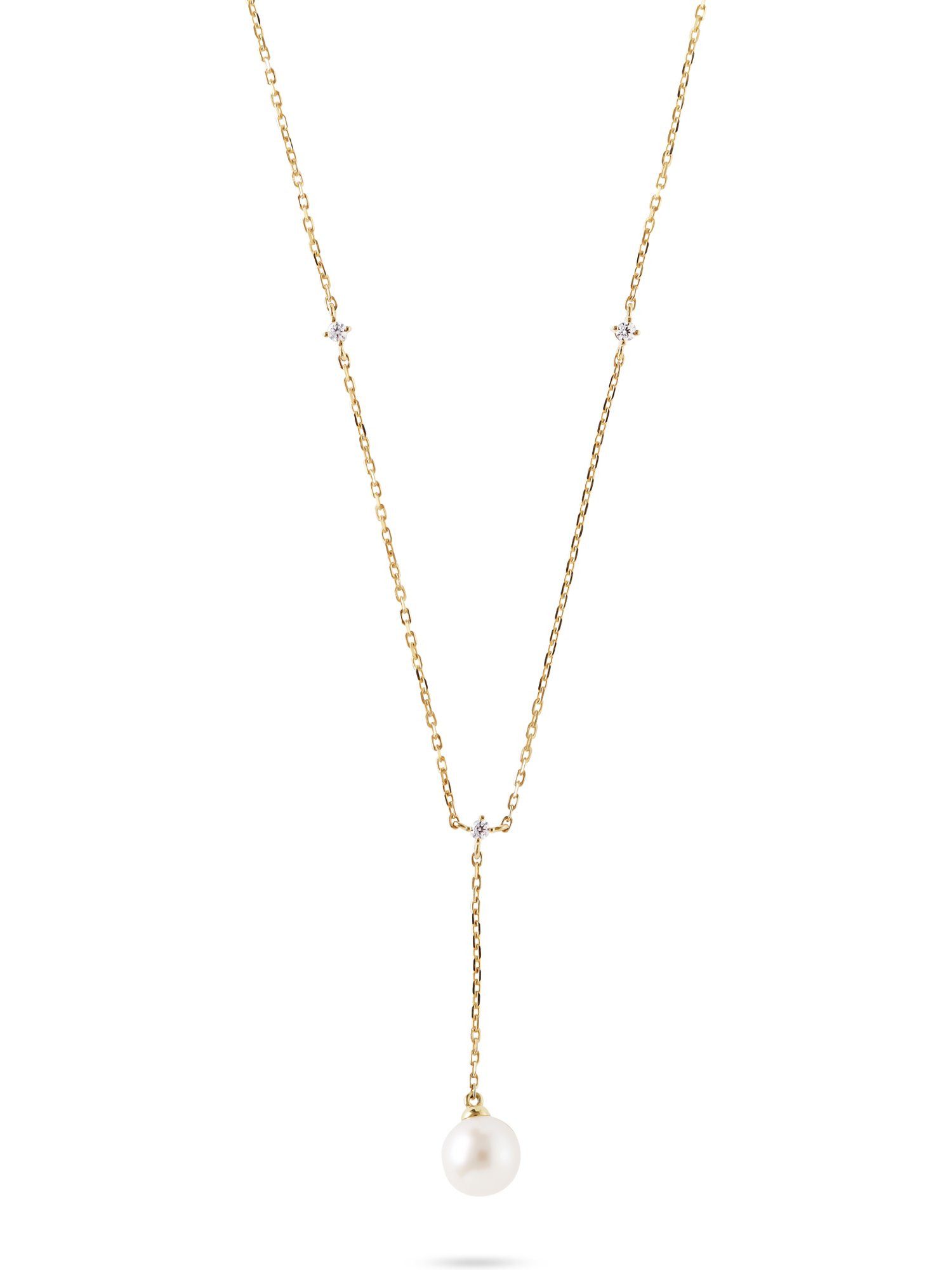 YAMOKO Collier YAMOKO Damen-Kette 585er Gelbgold 1 Süßwasserperle