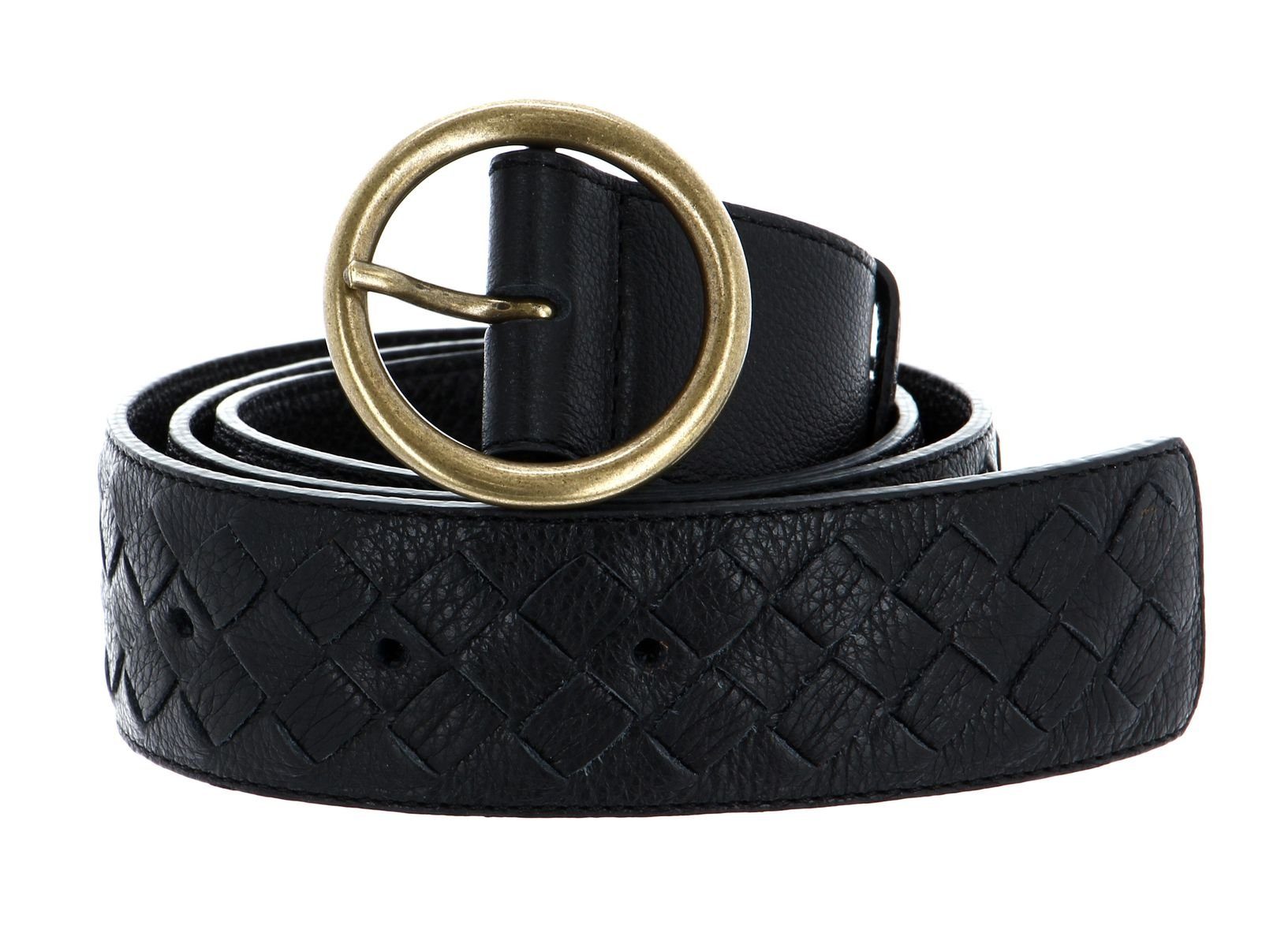 Black Dalia Ledergürtel Abro / Leather Gold