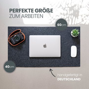 Easy and Green Schreibtischunterlage Filz 80 cm x 40 cm aus Upcycling rRET Filz, Made in Germany