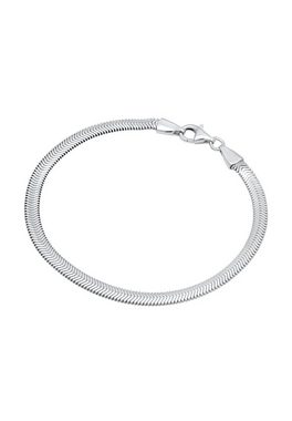 Kuzzoi Armband Flach Elegant Schlangenkette Fischgräte 925 Silber
